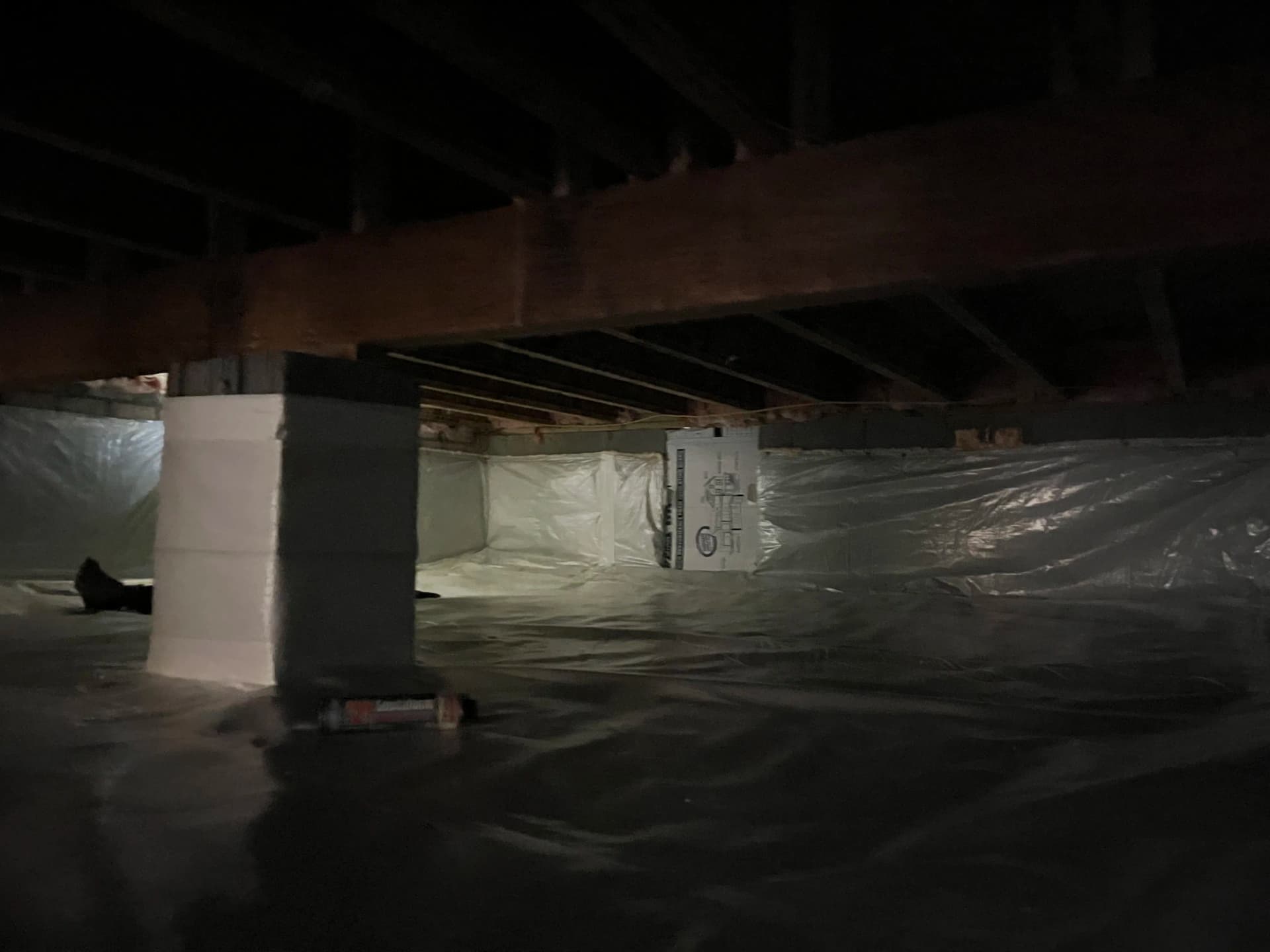 Gallery photos for Crawl Space Encapsulation with Wi-Fi Dehumidifier in Burlington: Image #5