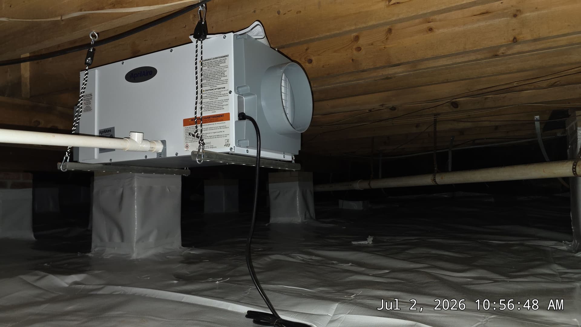 Gallery photos for Raleigh Crawl Space Encapsulation with Aprilaire E70 Dehumidifier: Image #2