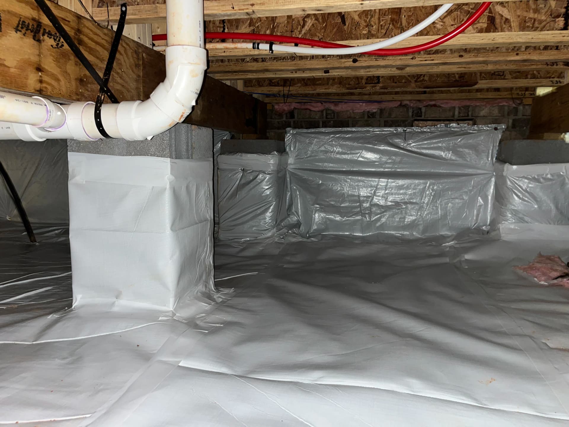 Gallery photos for Crawl Space Encapsulation with Wi-Fi Dehumidifier in Burlington: Image #2