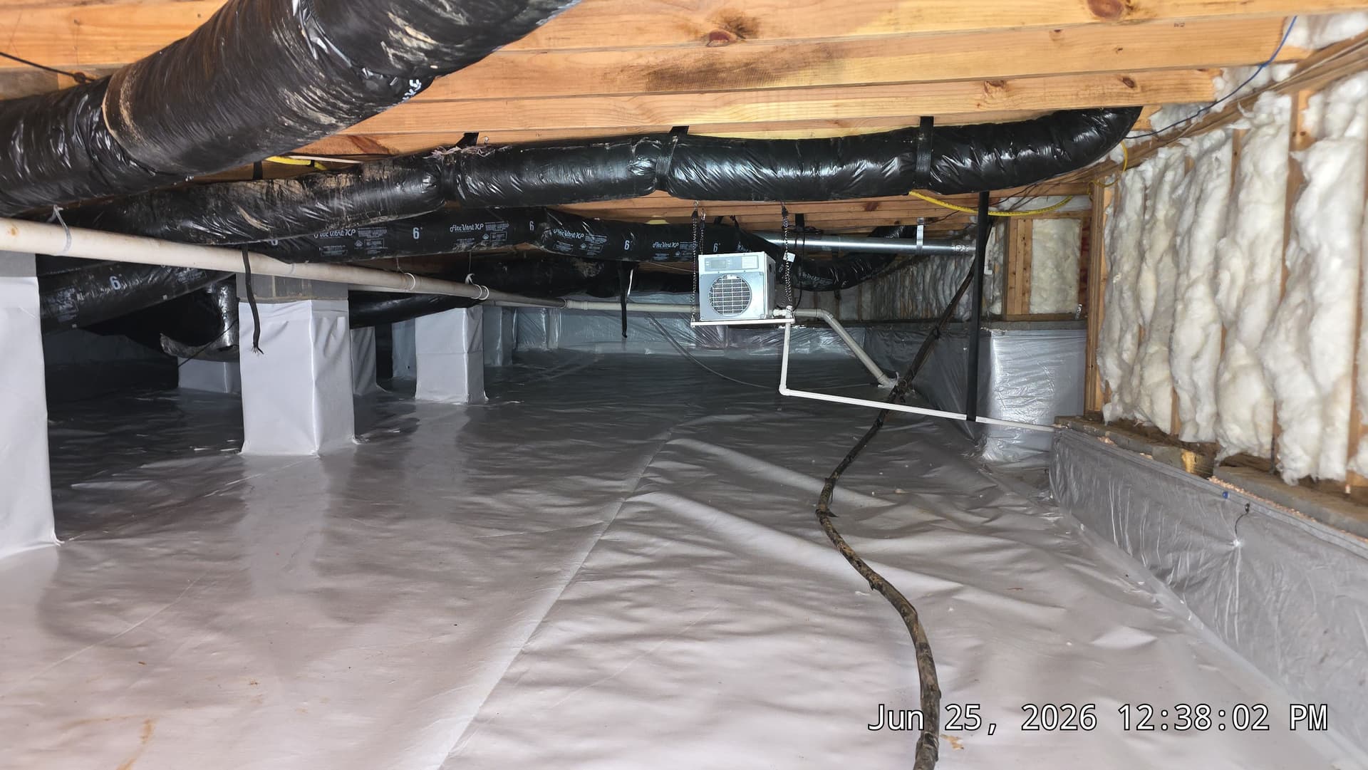 Full Crawl Space Encapsulation with Dehumidifier and Fungus Removal image
