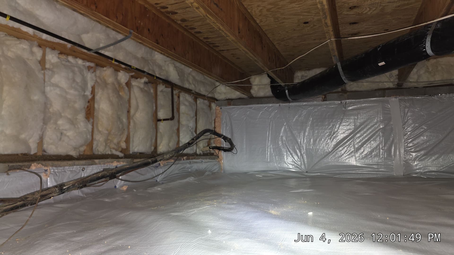 Gallery photos for Full Crawl Space Encapsulation and Dehumidifier Install in Durham: Image #2
