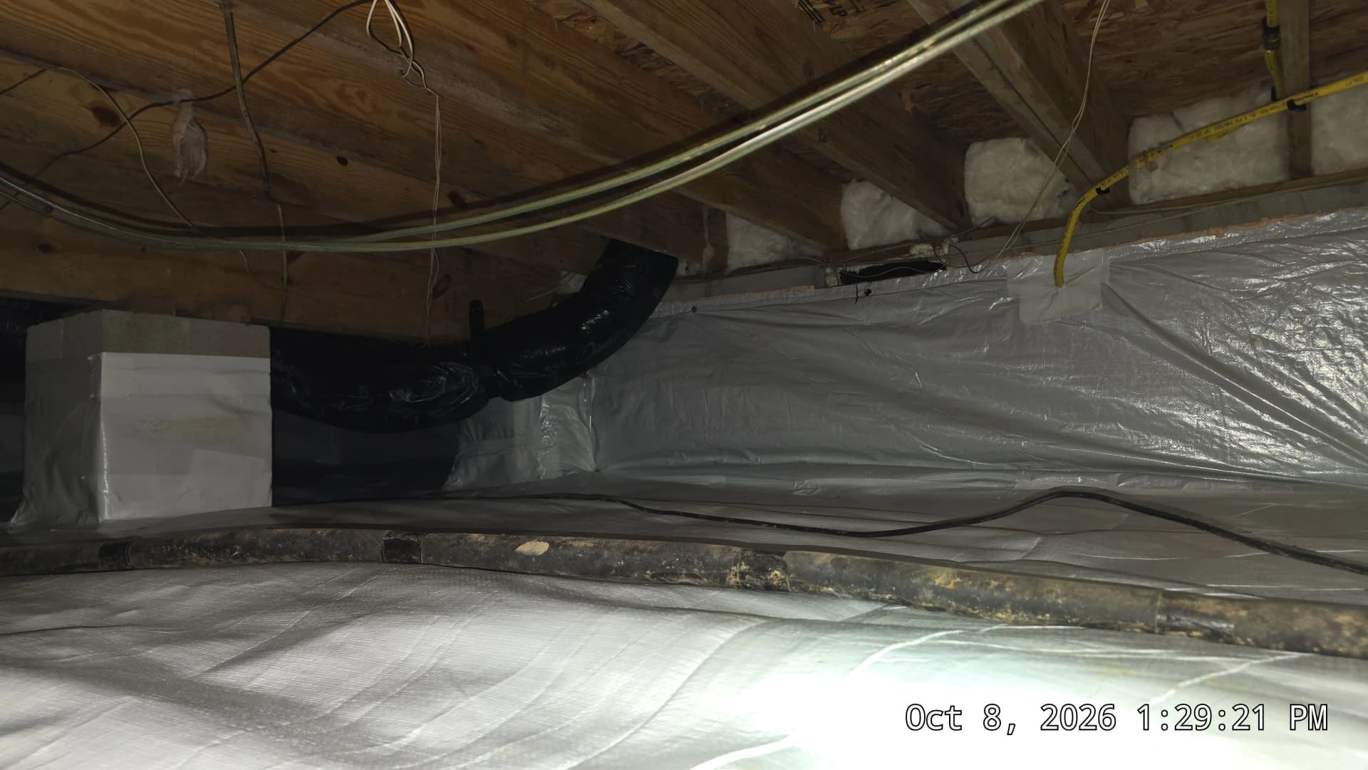 Gallery photos for Crawl Space Encapsulation with 20 Mil Vapor Barrier in Durham: Image #2
