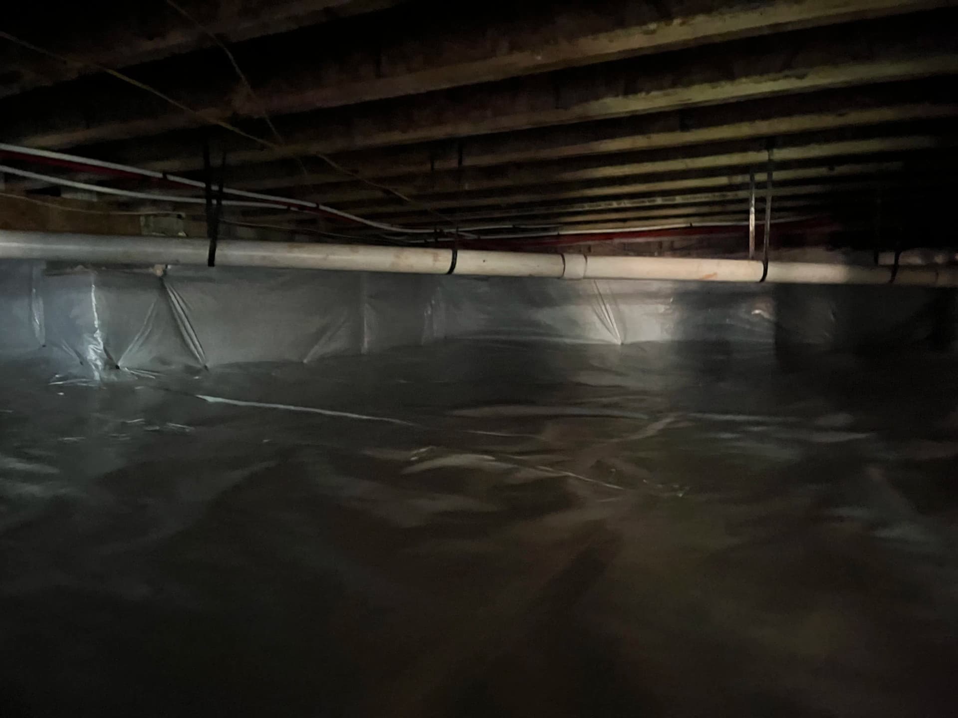 Gallery photos for Crawl Space Encapsulation with Wi-Fi Dehumidifier in Burlington: Image #4