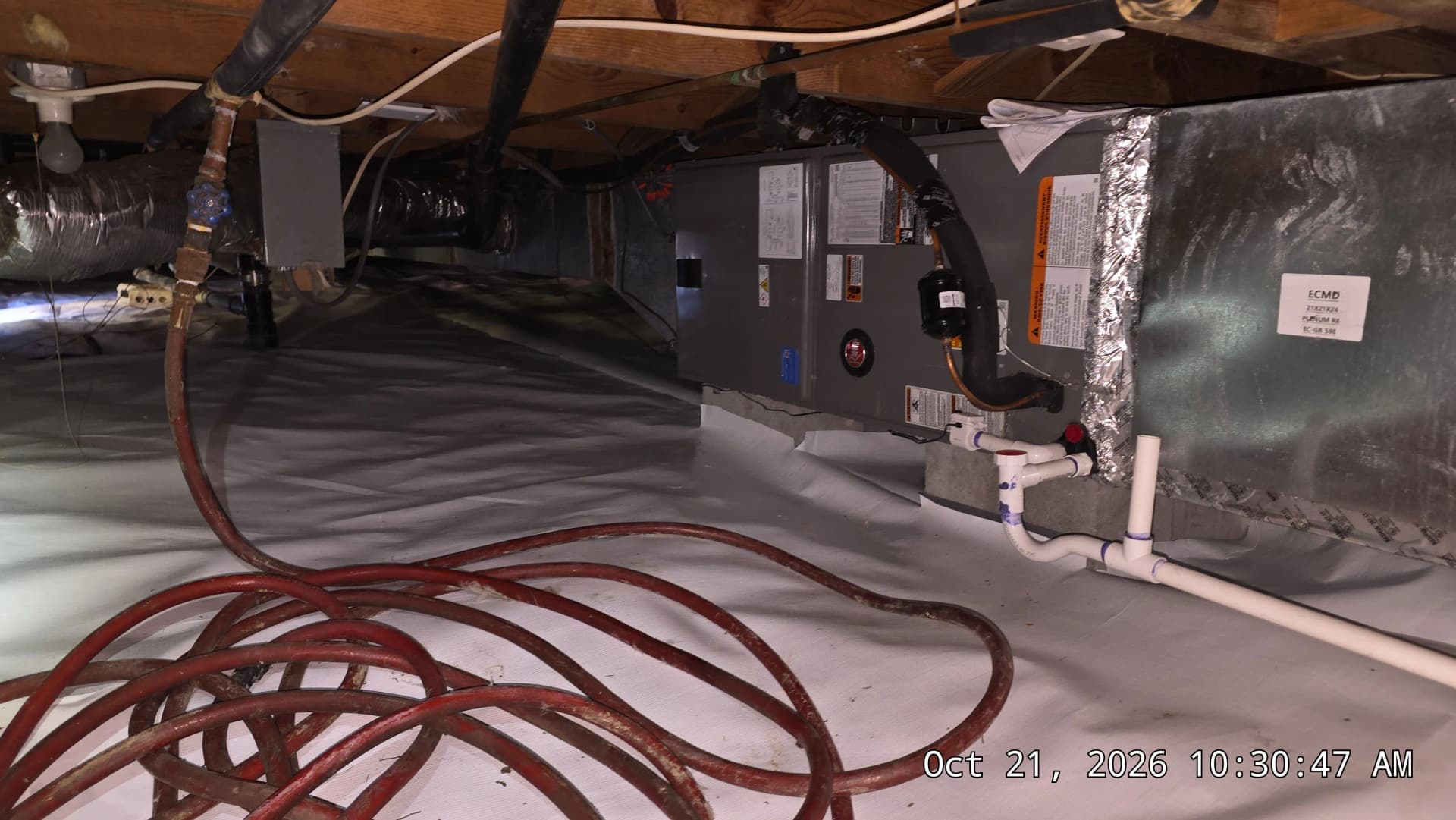 Gallery photos for Crawl Space Encapsulation With Vapor Barrier and Dehumidifier Install: Image #3