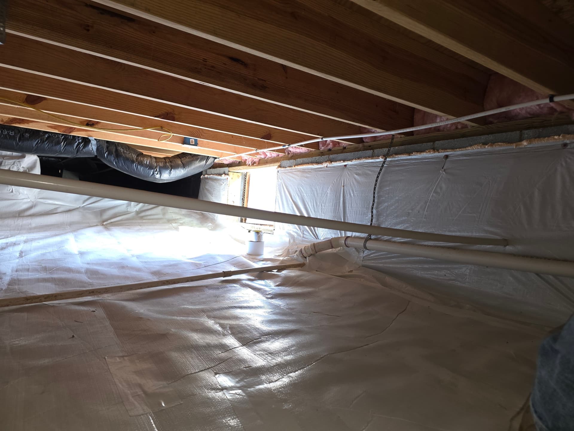 Full Crawl Space Encapsulation Completed in Roxboro image