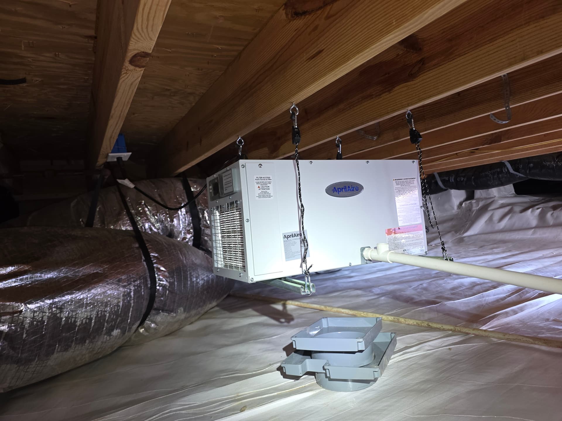 Gallery photos for Full Crawl Space Encapsulation Completed in Roxboro: Image #2