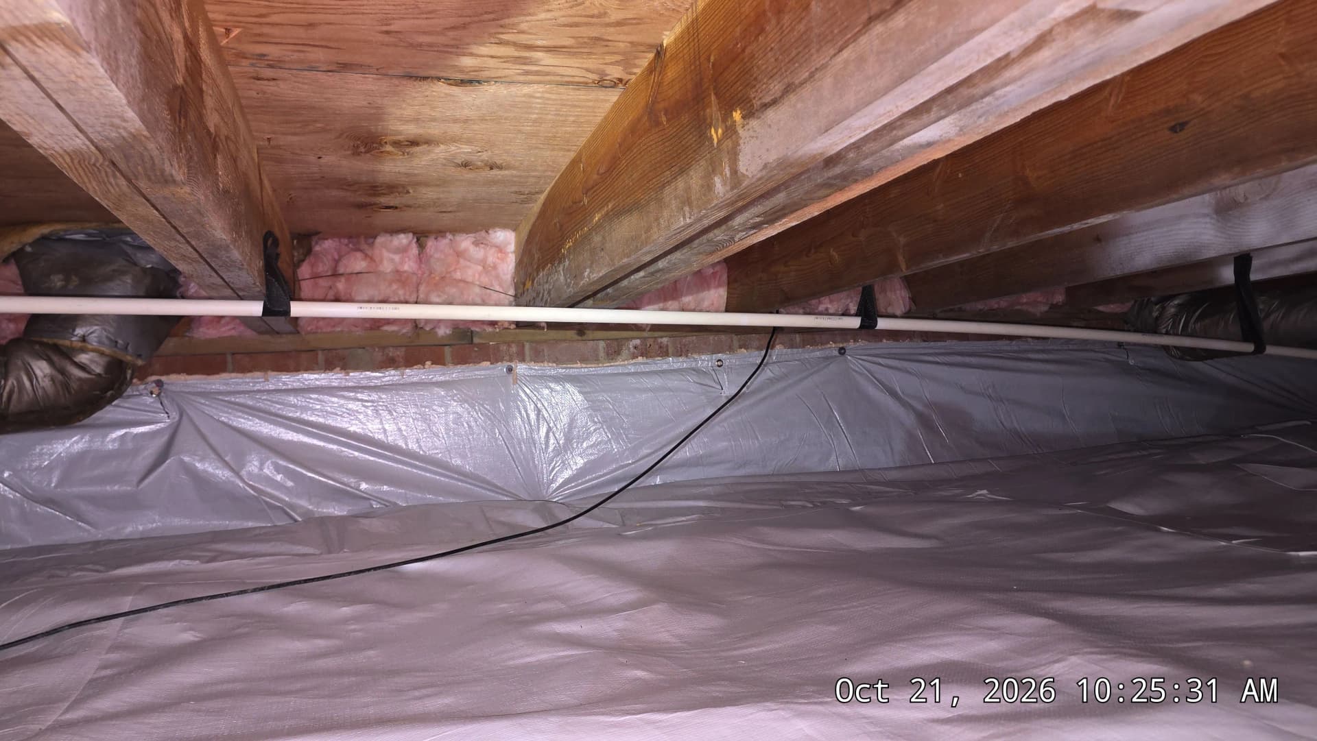 Gallery photos for Crawl Space Encapsulation With Vapor Barrier and Dehumidifier Install: Image #1