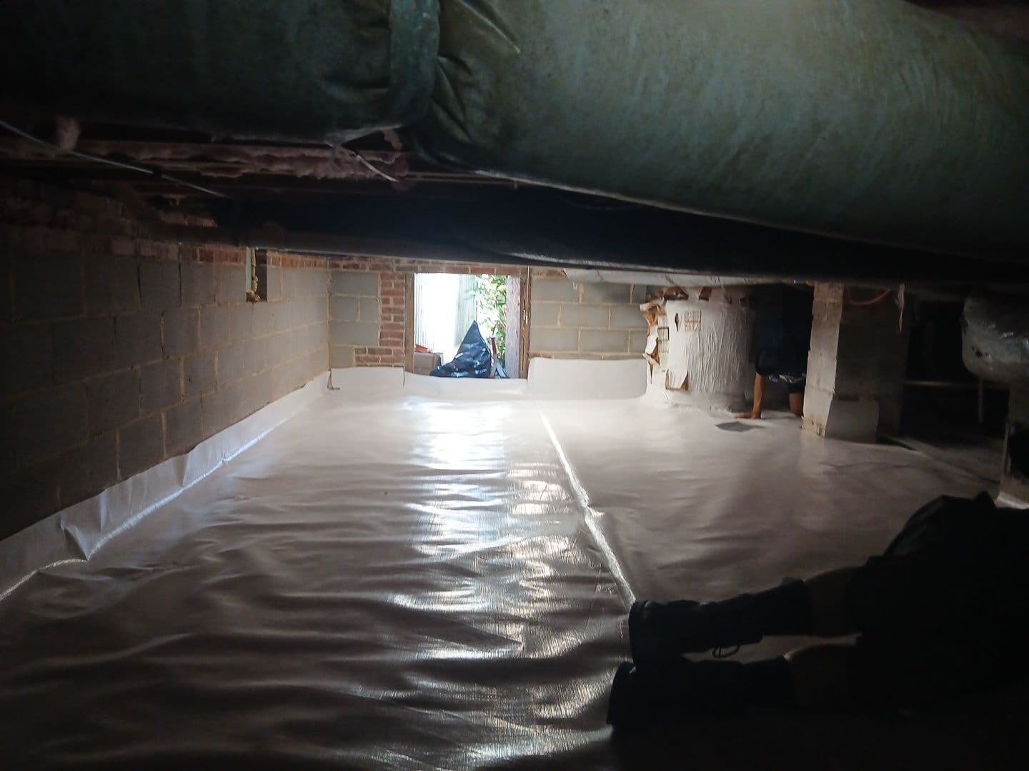 Gallery photos for 20 Mil Vapor Barrier Installation in Wake Forest NC: Image #1