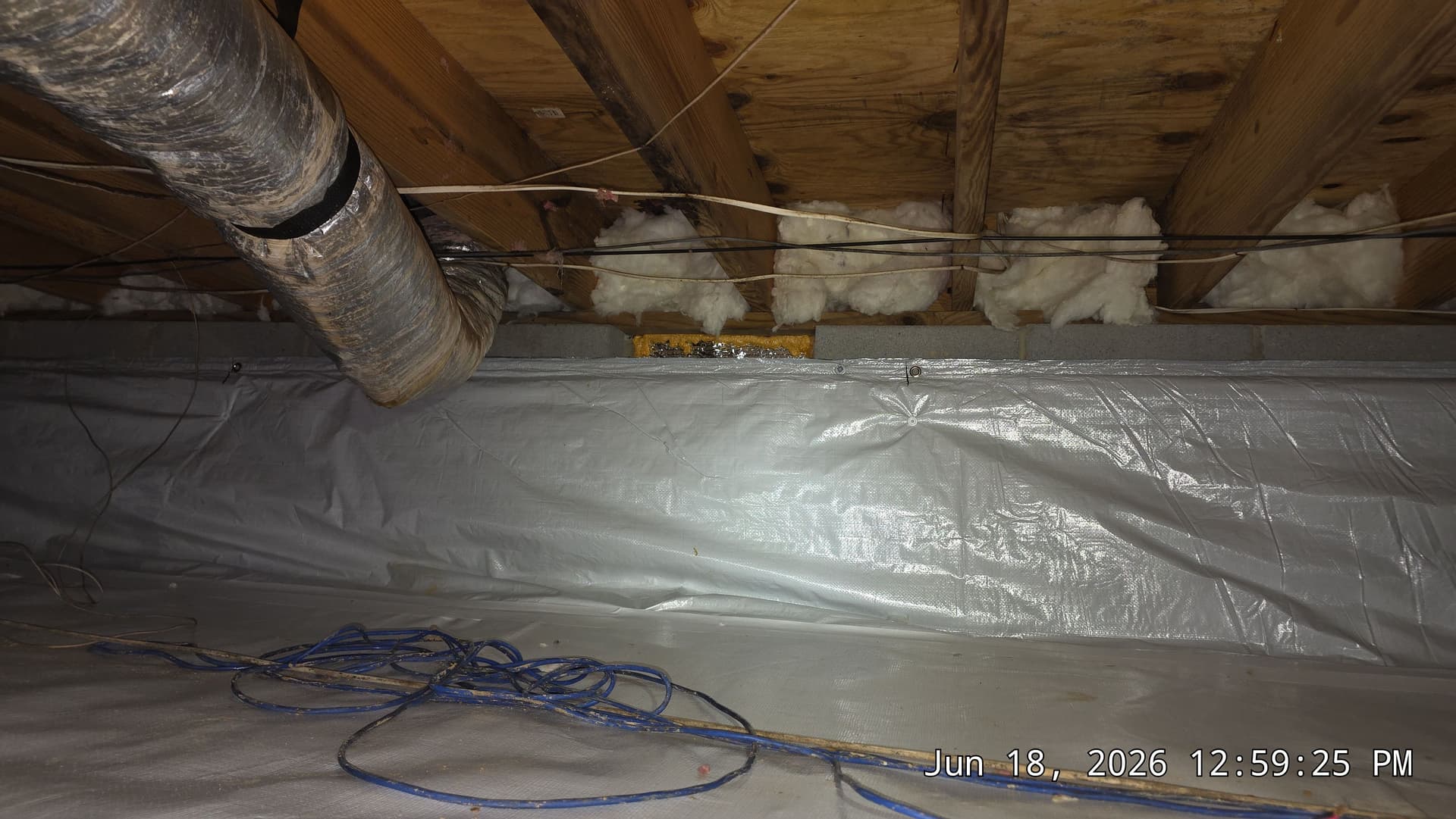 Gallery photos for Crawl Space Encapsulation with 20 Mil Vapor Barrier in Rougemont: Image #4
