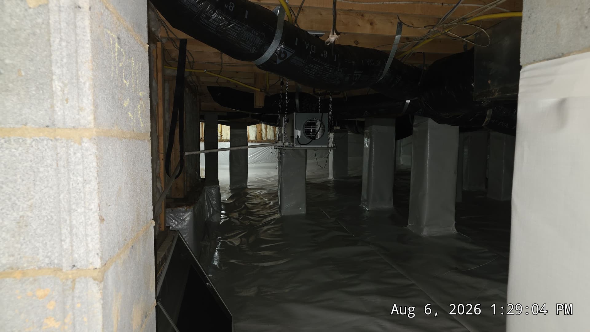 Gallery photos for Full Crawl Space Encapsulation with Sump Pump in Durham: Image #1