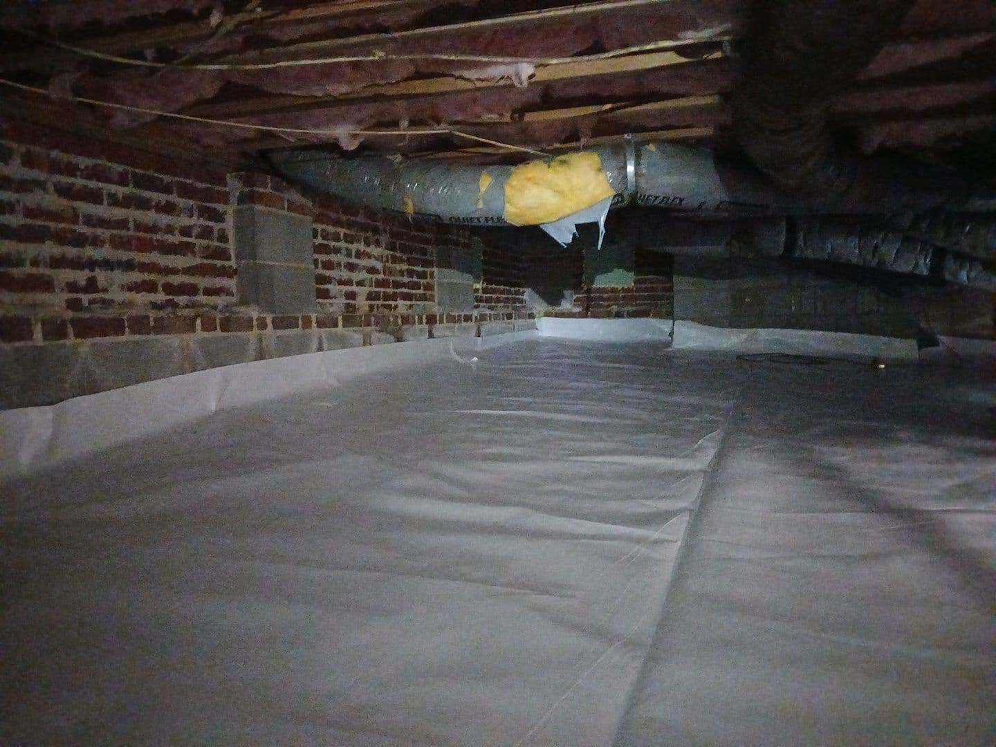 Gallery photos for 20 Mil Vapor Barrier Installation in Wake Forest NC: Image #2