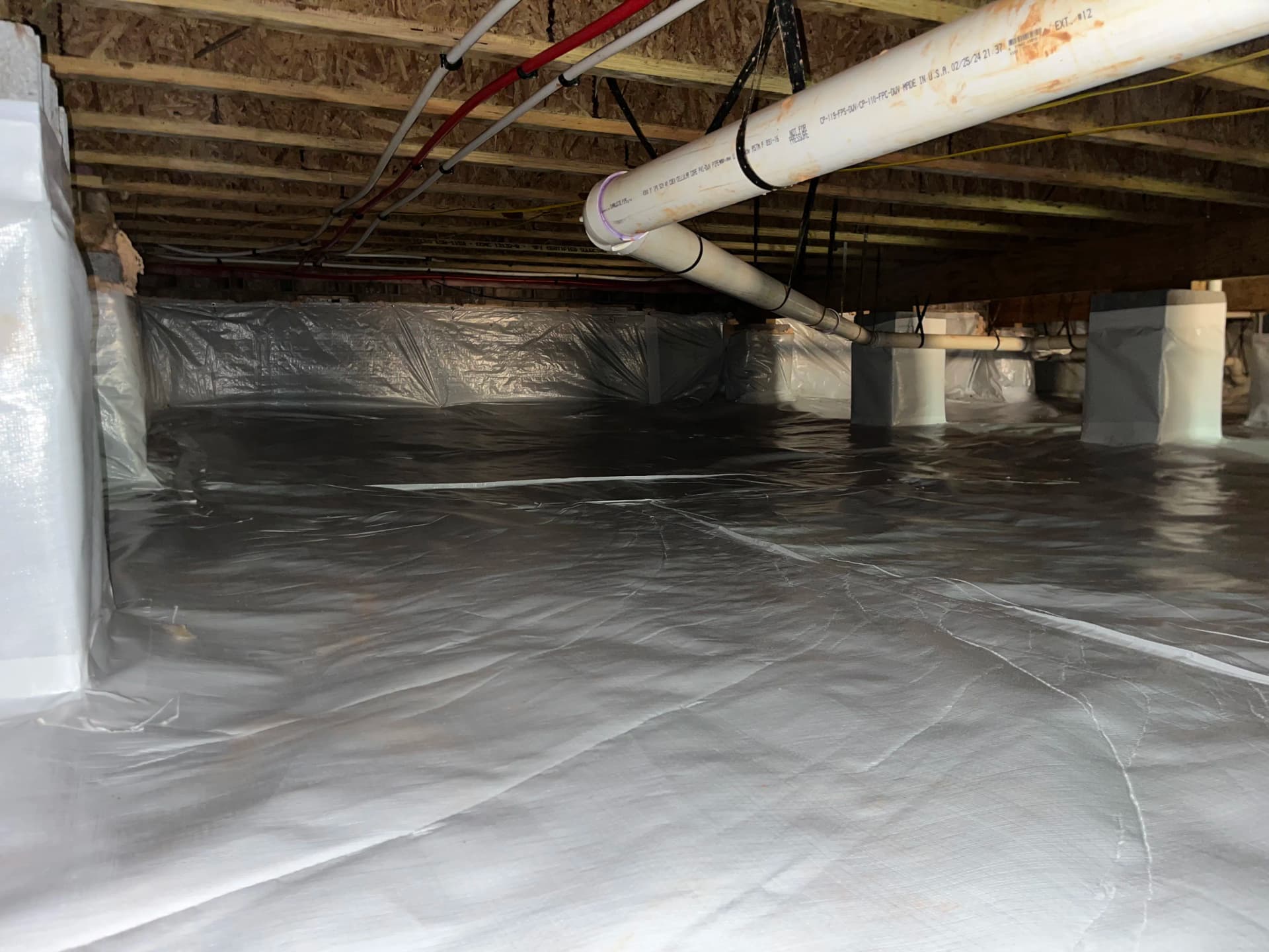 Gallery photos for Crawl Space Encapsulation with Wi-Fi Dehumidifier in Burlington: Image #1