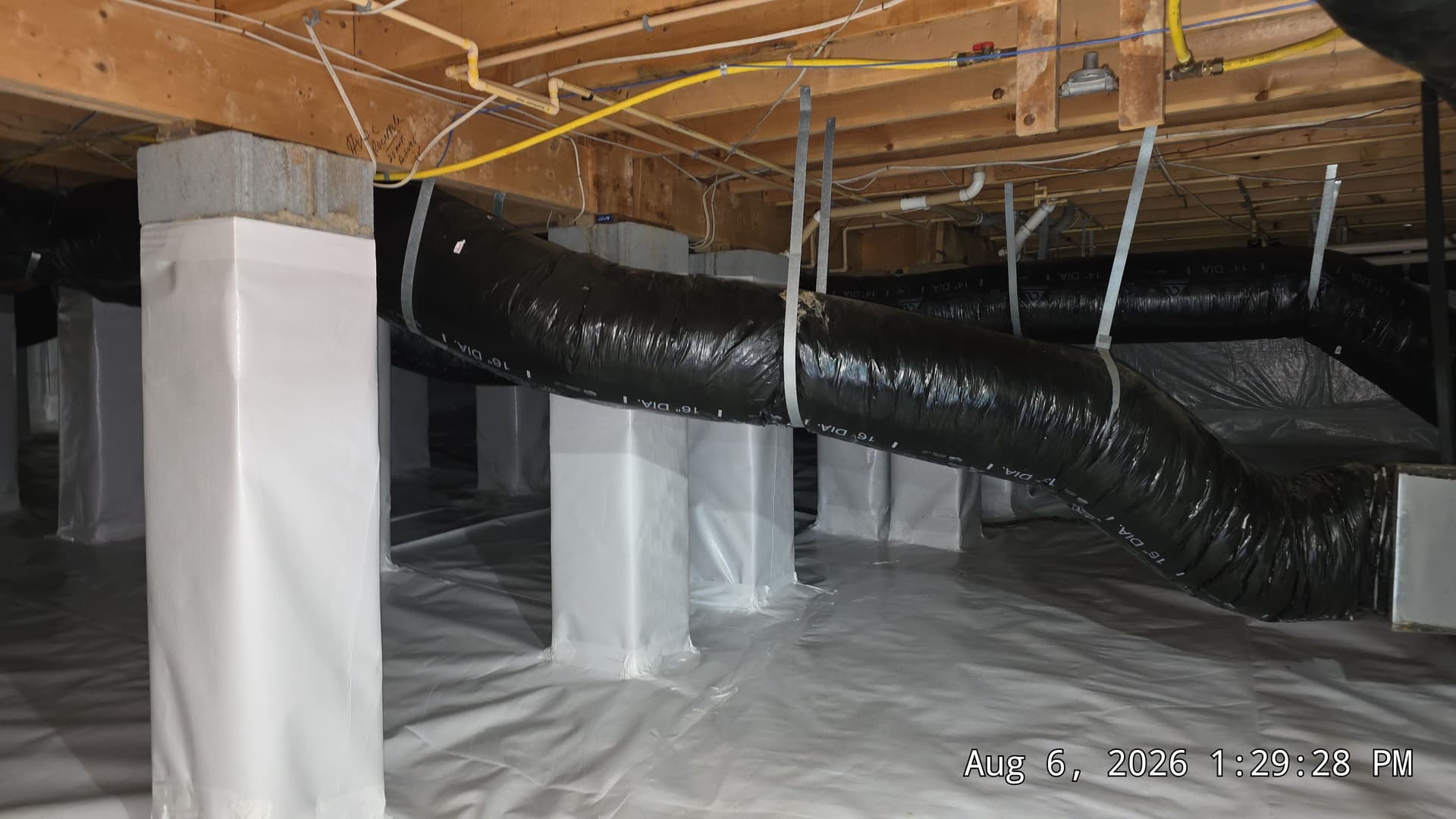 Gallery photos for Full Crawl Space Encapsulation with Sump Pump in Durham: Image #6