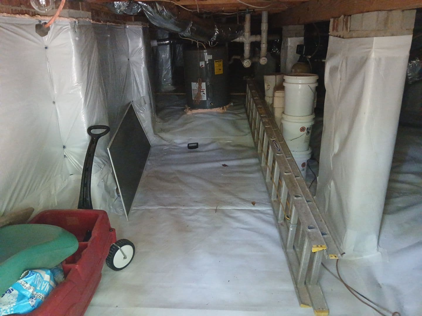 Gallery photos for Crawl Space Encapsulation and Dehumidifier Install in Wake Forest: Image #1