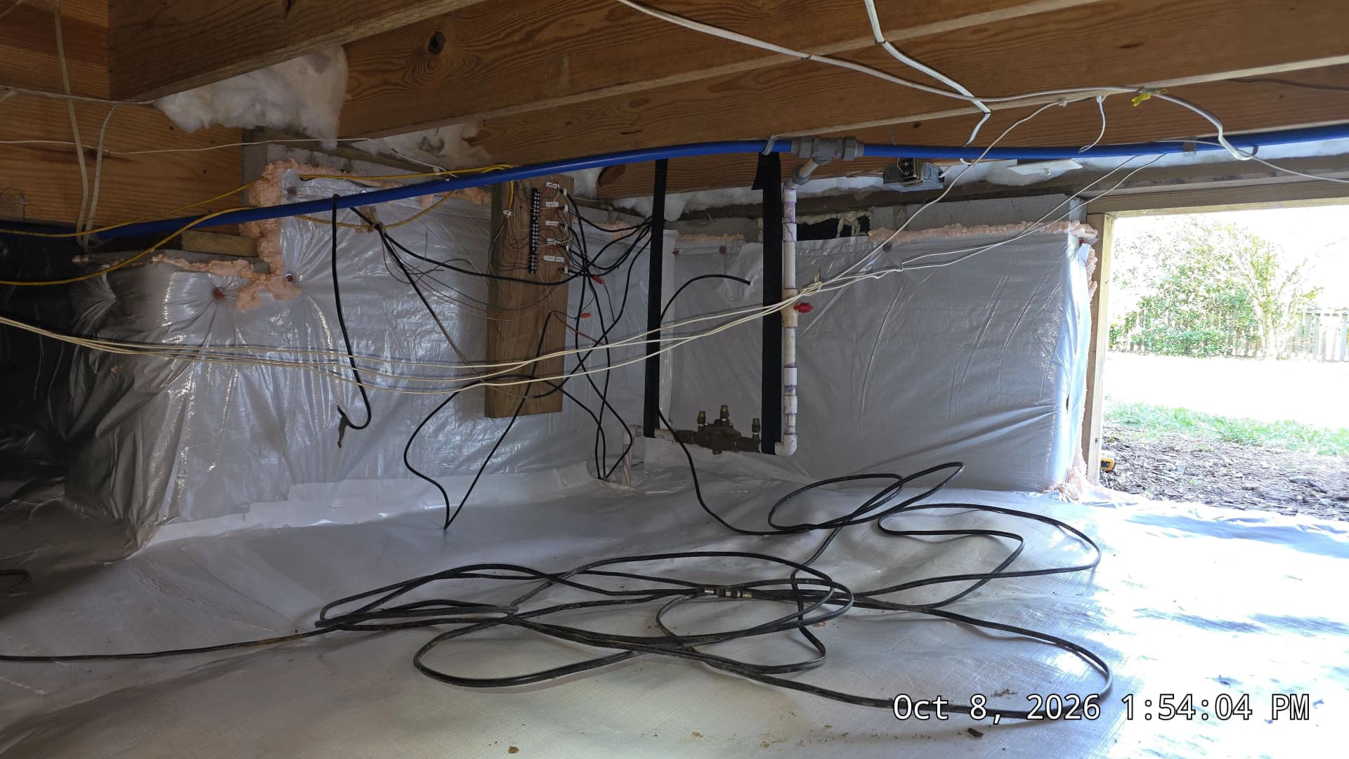Crawl Space Encapsulation with 20 Mil Vapor Barrier in Durham