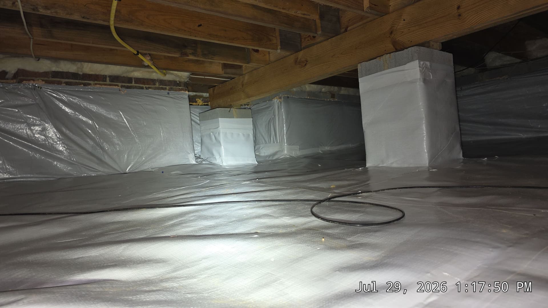 Gallery photos for Full Crawl Space Encapsulation with Dehumidifier Install in Durham: Image #3