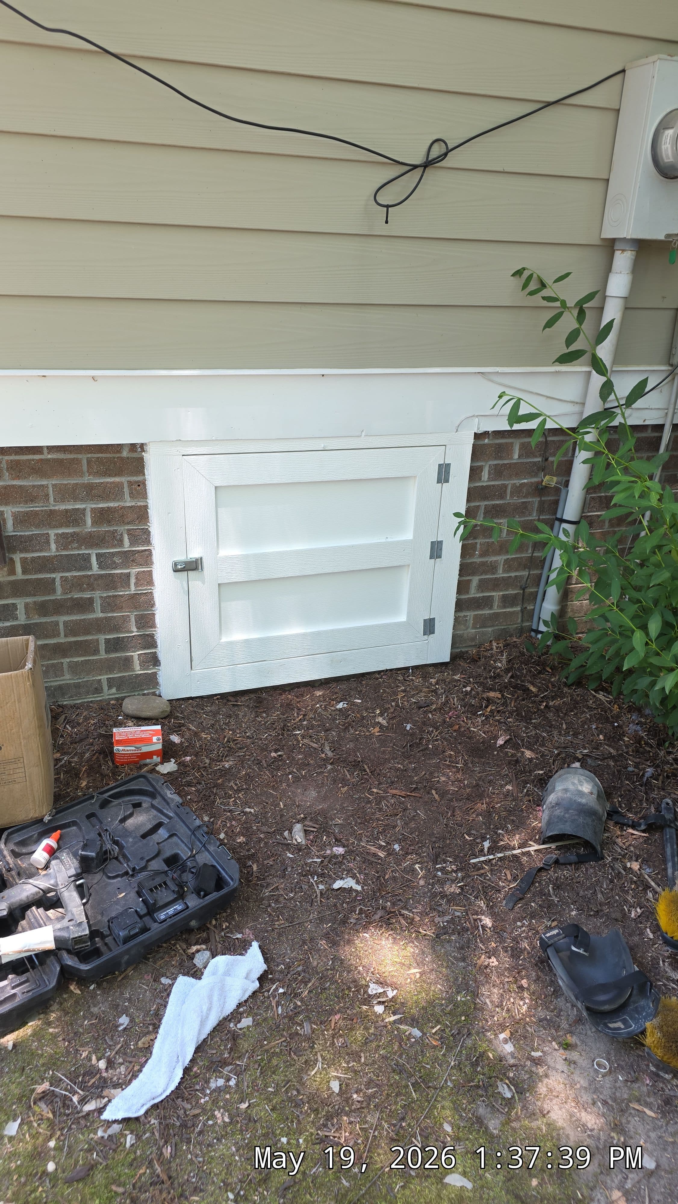 Project Brand-New PVC Crawl Space Door and Frame Built in Creedmoor image