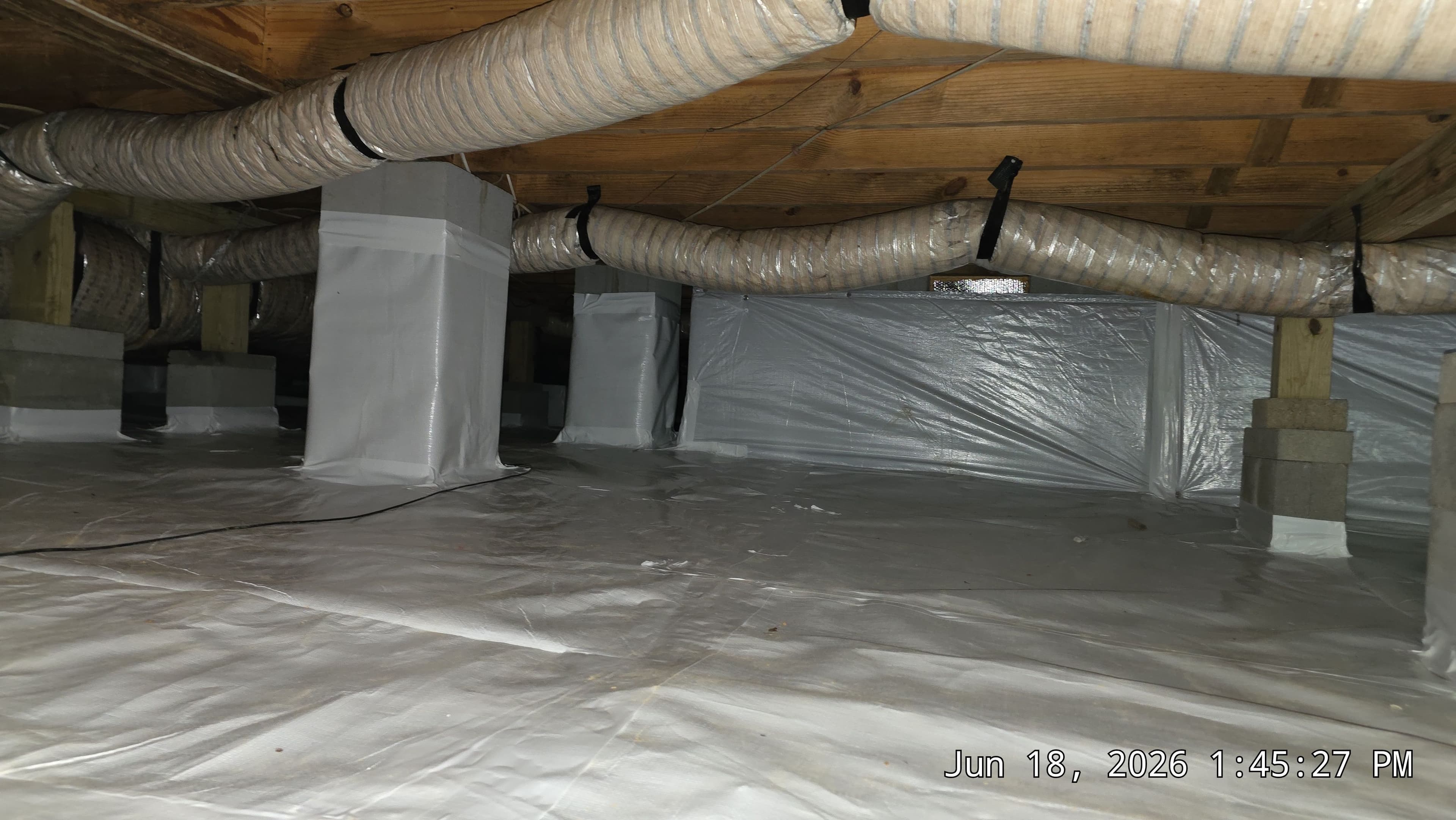 Project Crawl Space Encapsulation with 20 Mil Vapor Barrier in Rougemont image