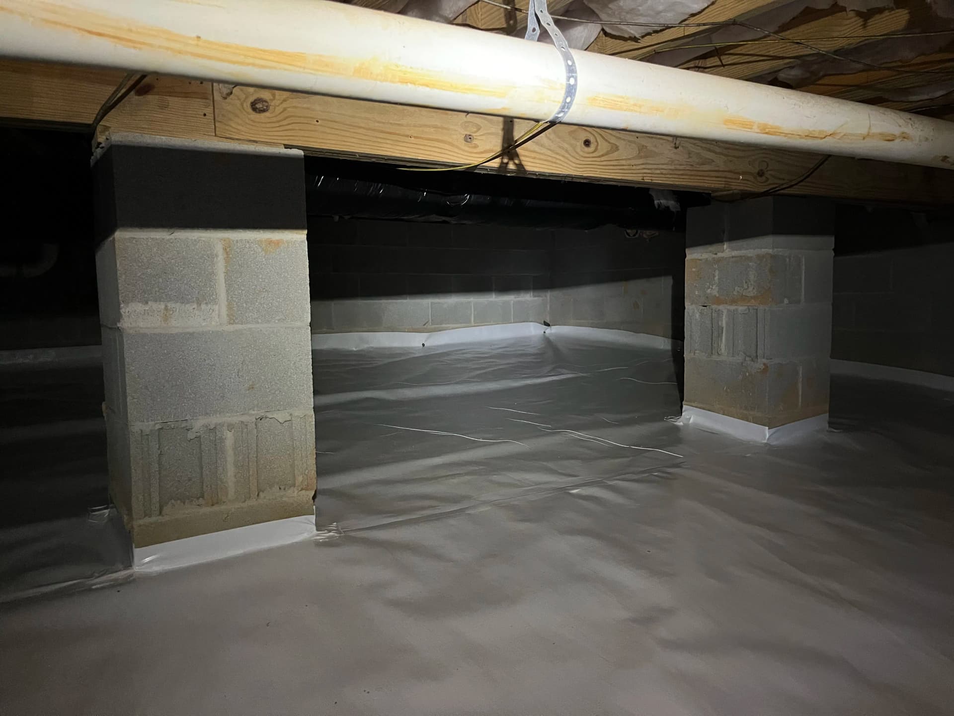 Gallery photos for Vapor Barrier and Dehumidifier Install for a Dry Crawl Space: Image #2