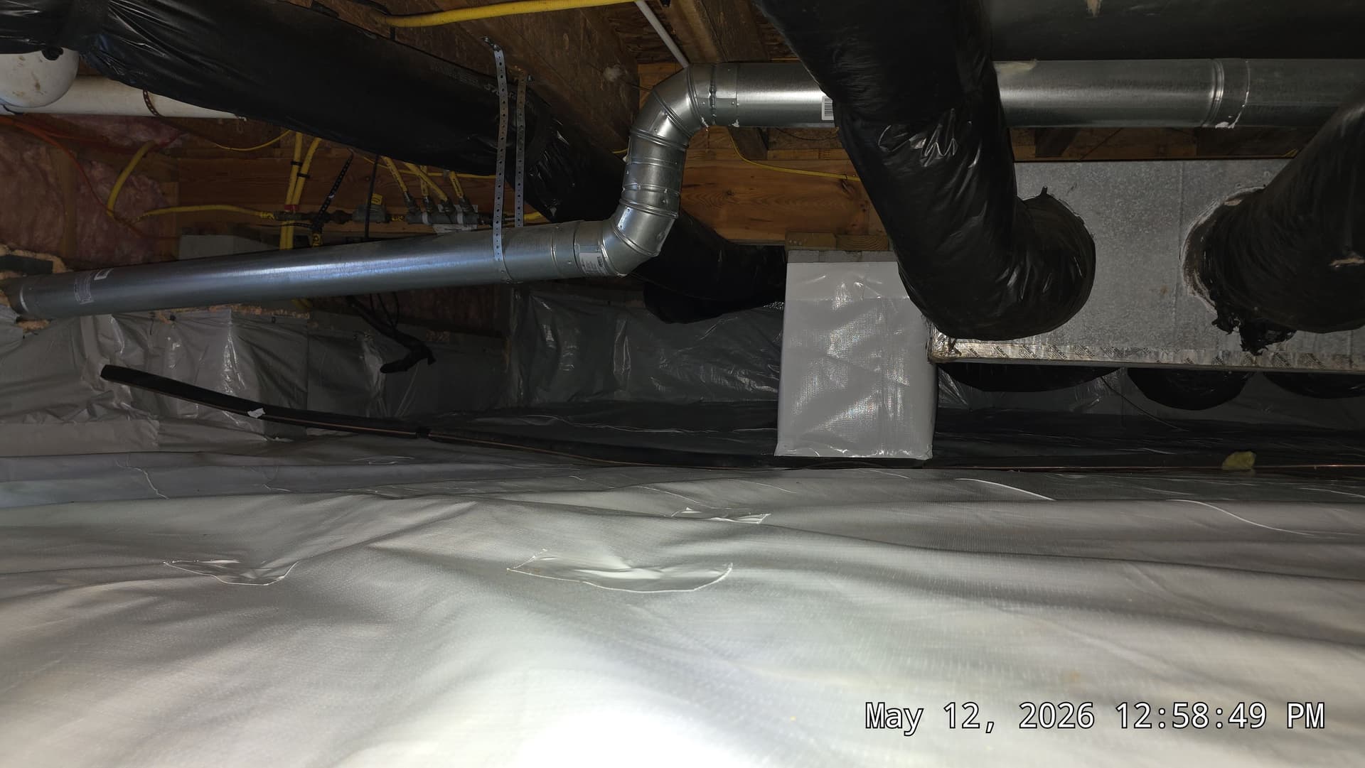 Gallery photos for Crawl Space Encapsulation and Dehumidifier Install in South Durham: Image #3