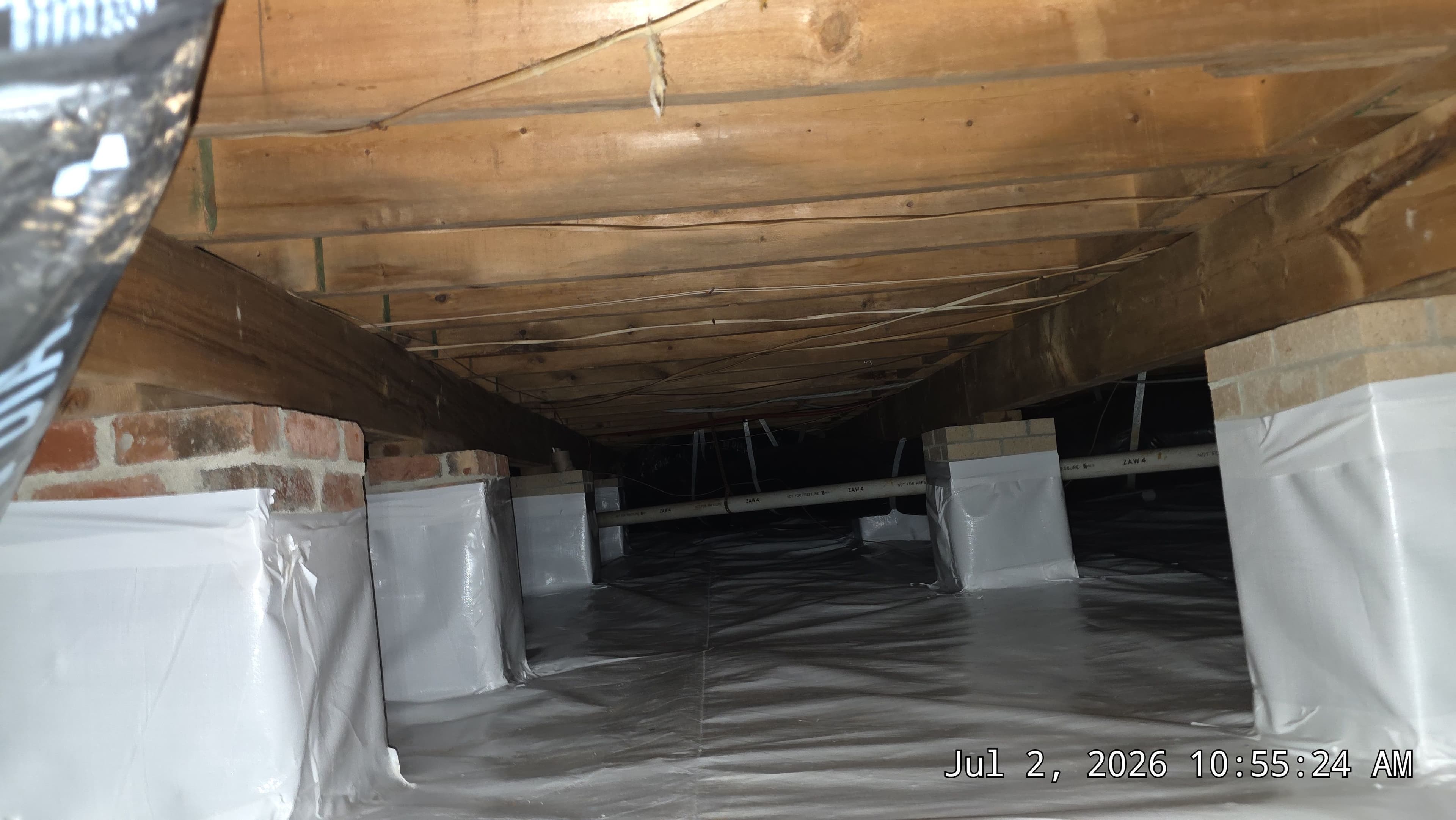 Project Raleigh Crawl Space Encapsulation with Aprilaire E70 Dehumidifier image