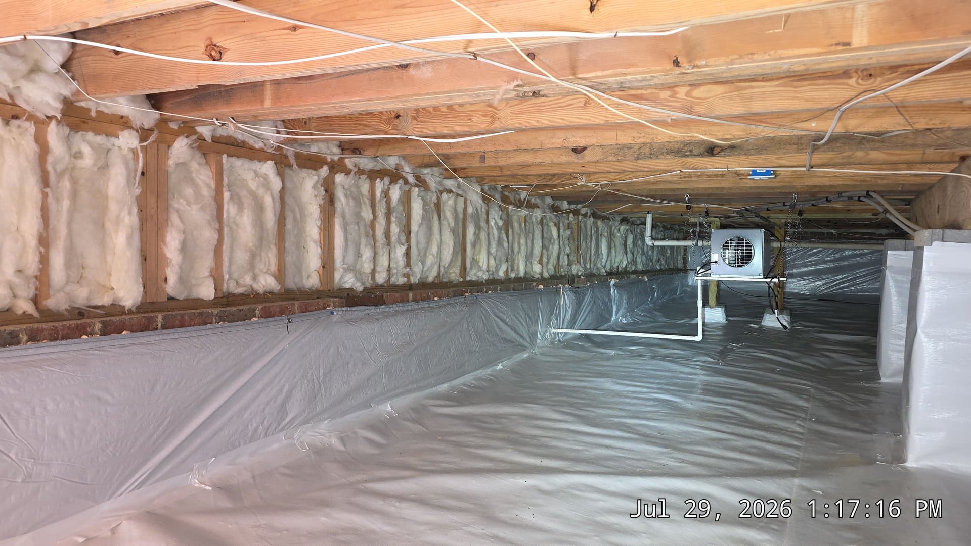 Full Crawl Space Encapsulation with Dehumidifier Install in Durham image