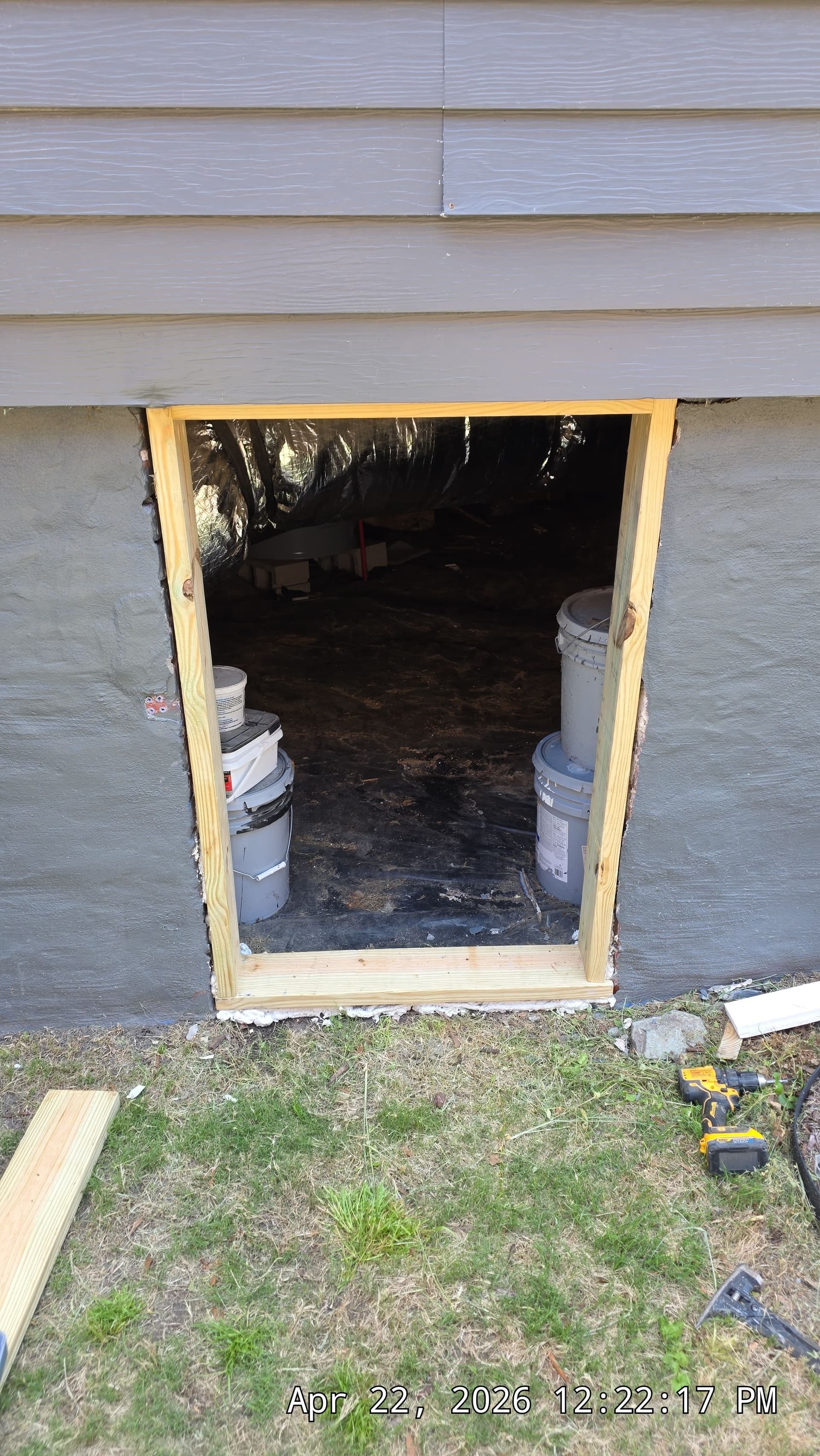 Gallery photos for New crawl space door installation in Durham NC: Image #1