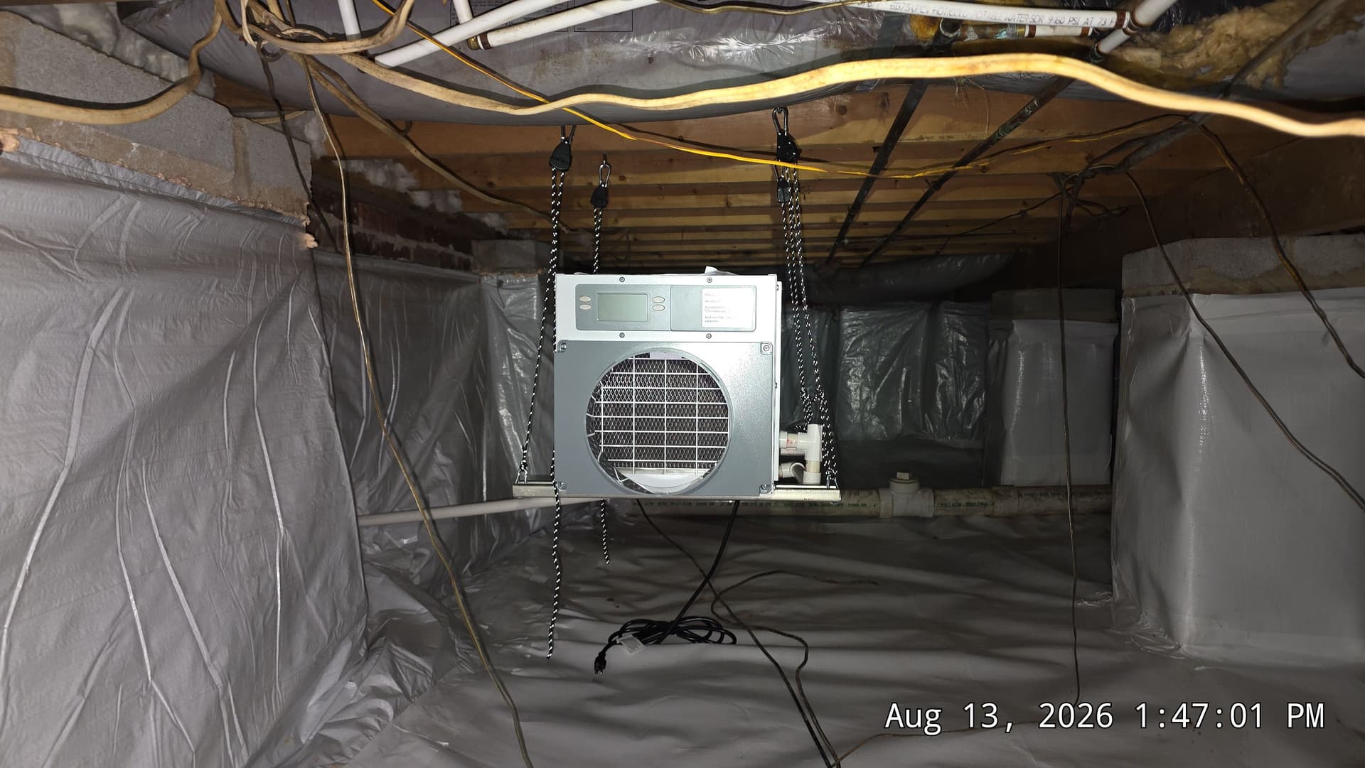 Crawl Space Encapsulation with Aprilaire E70 Dehumidifier and New PVC Door image