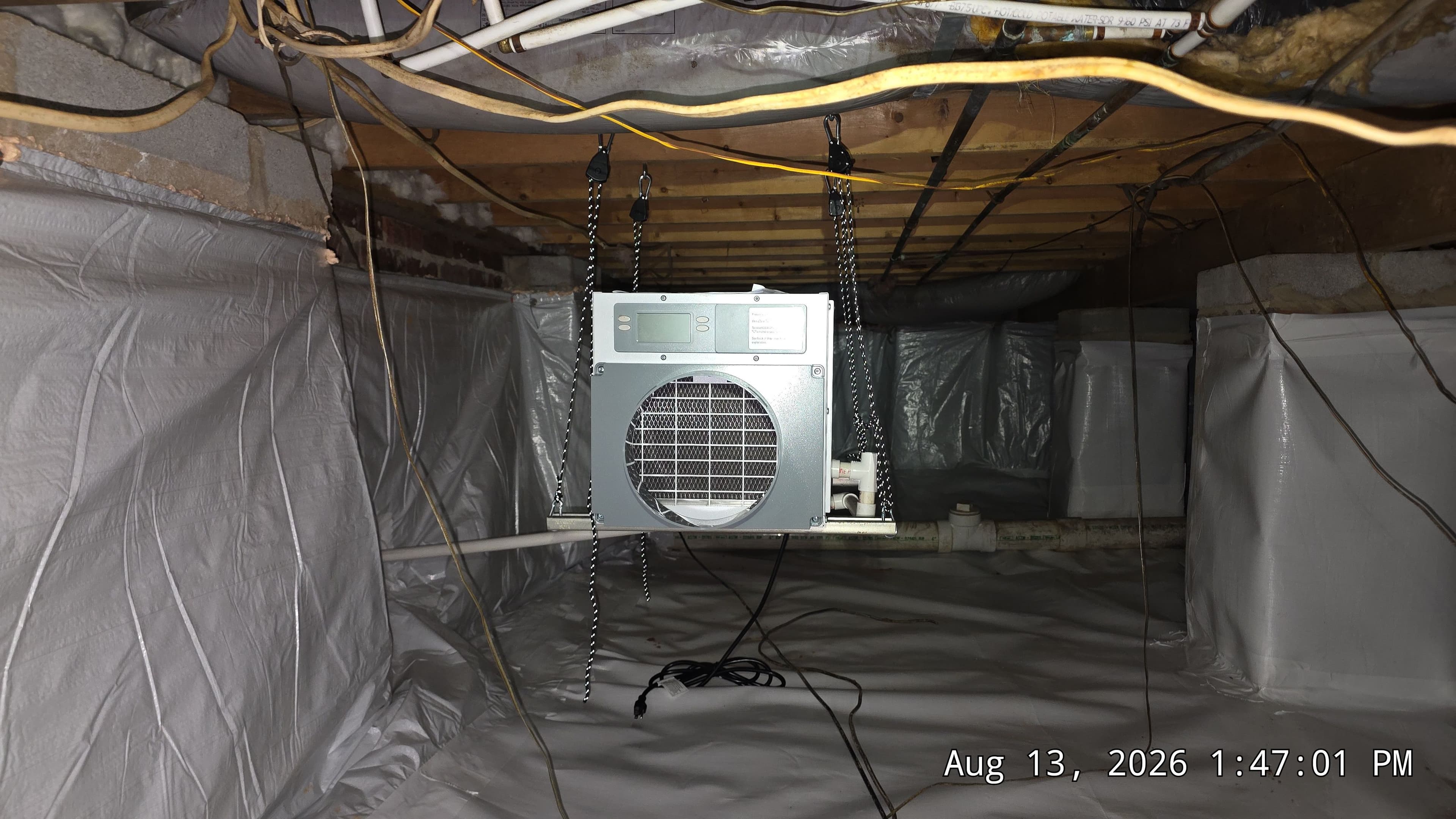 Project Crawl Space Encapsulation with Aprilaire E70 Dehumidifier and New PVC Door image