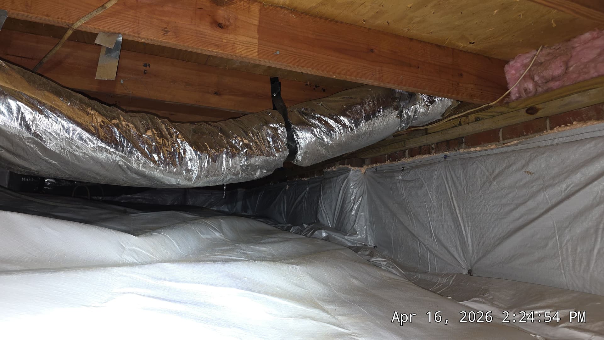 Gallery photos for Crawl Space Encapsulation with Aprilaire Dehumidifier in Graham NC: Image #1