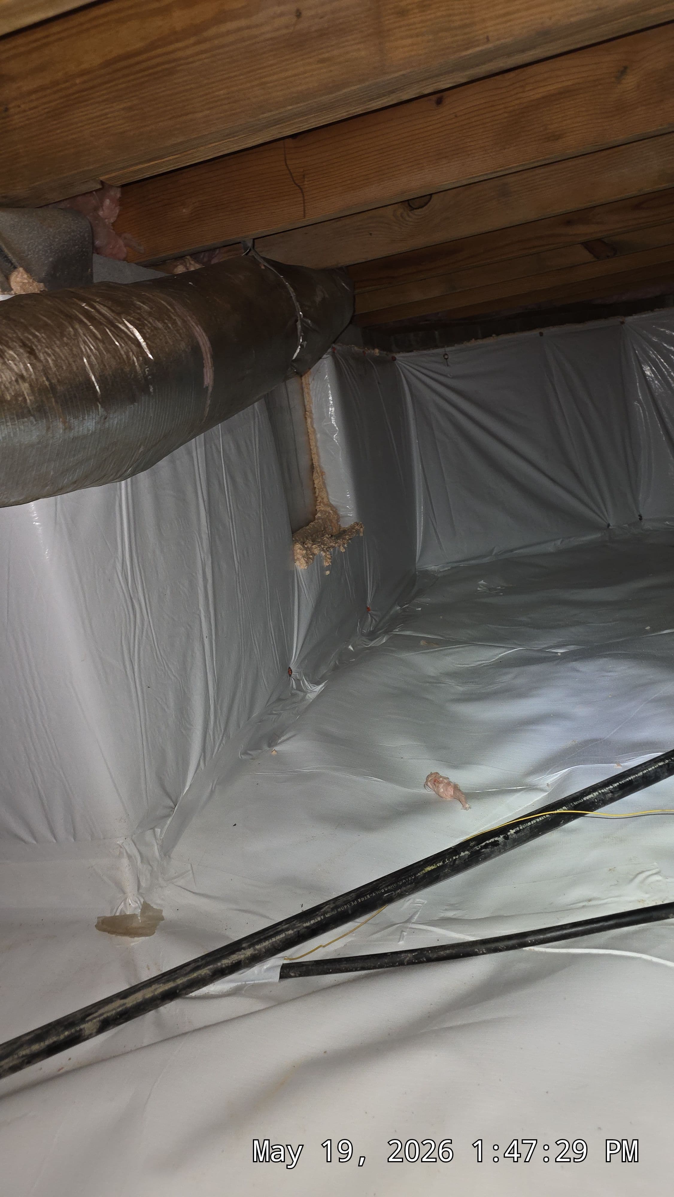 Project Crawl Space Encapsulation with Dehumidifier Installation in Creedmoor NC image