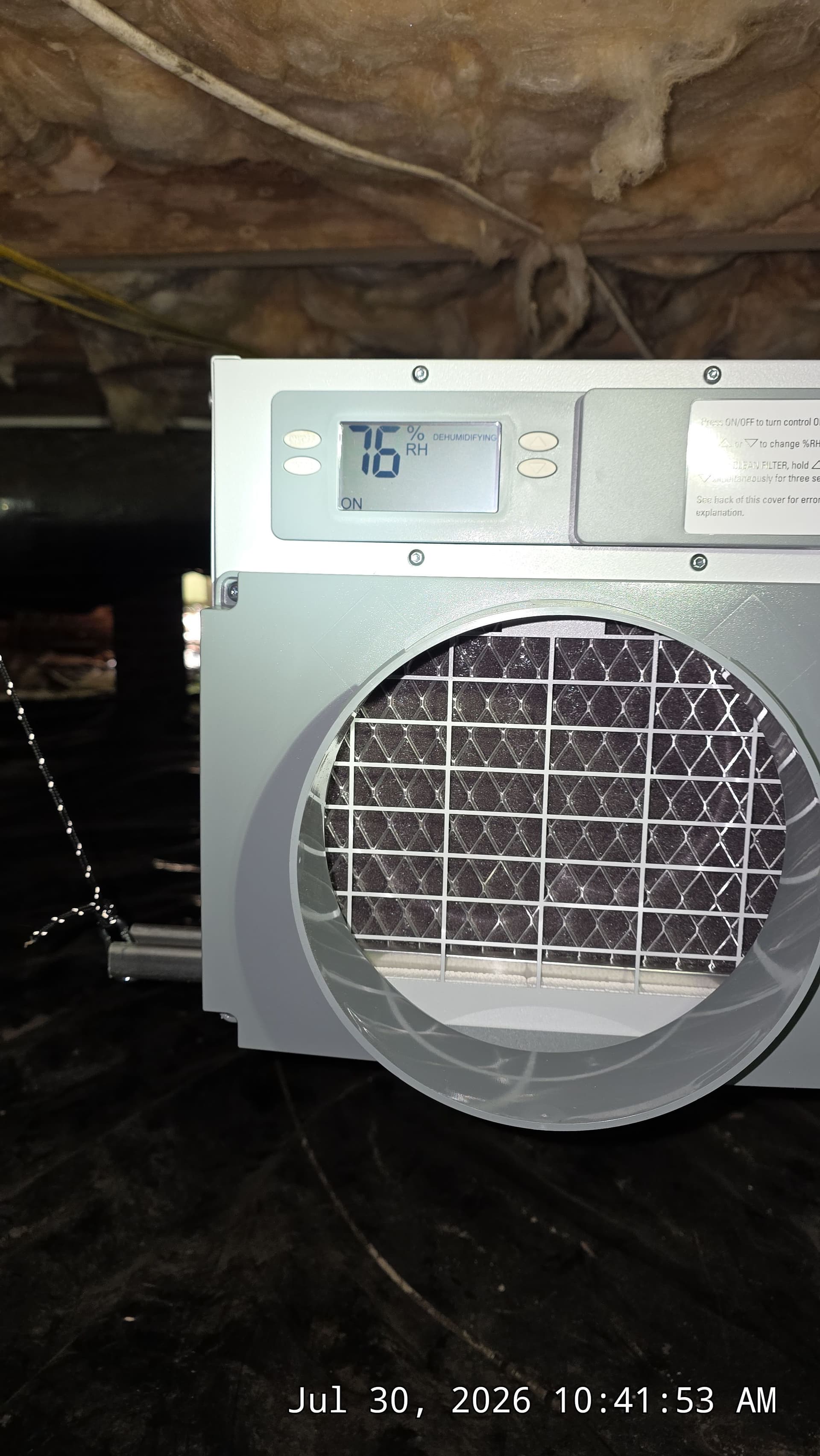 Gallery photos for Crawl Space Moisture Control with a Commercial-Grade Dehumidifier: Image #2