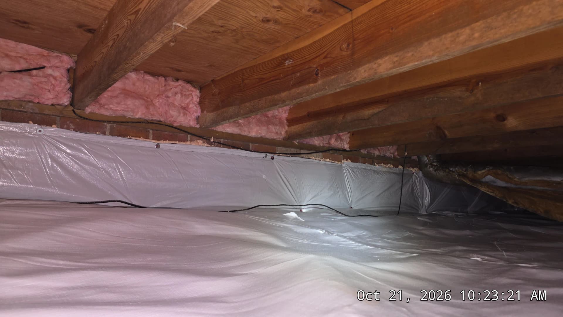 Gallery photos for Crawl Space Encapsulation With Vapor Barrier and Dehumidifier Install: Image #2