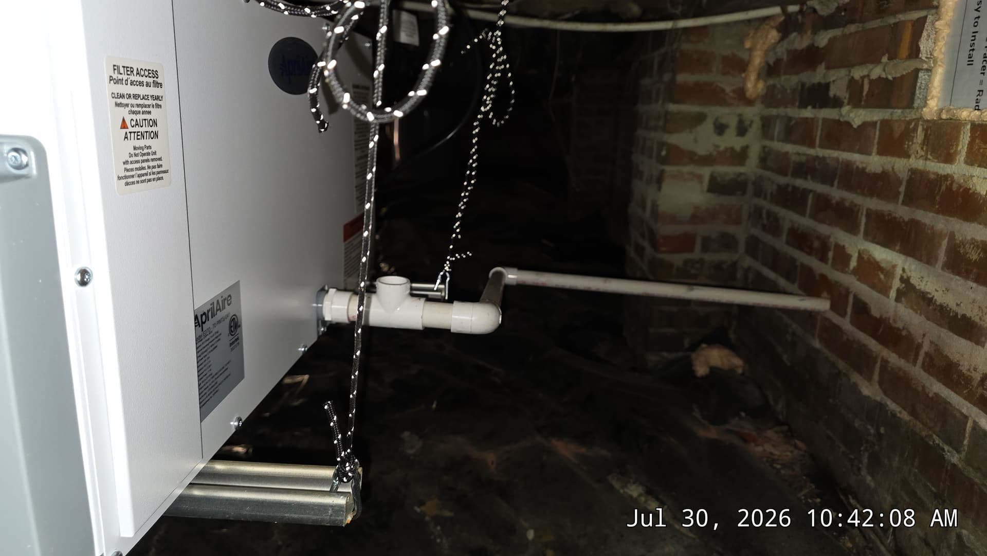 Gallery photos for Crawl Space Moisture Control with a Commercial-Grade Dehumidifier: Image #1