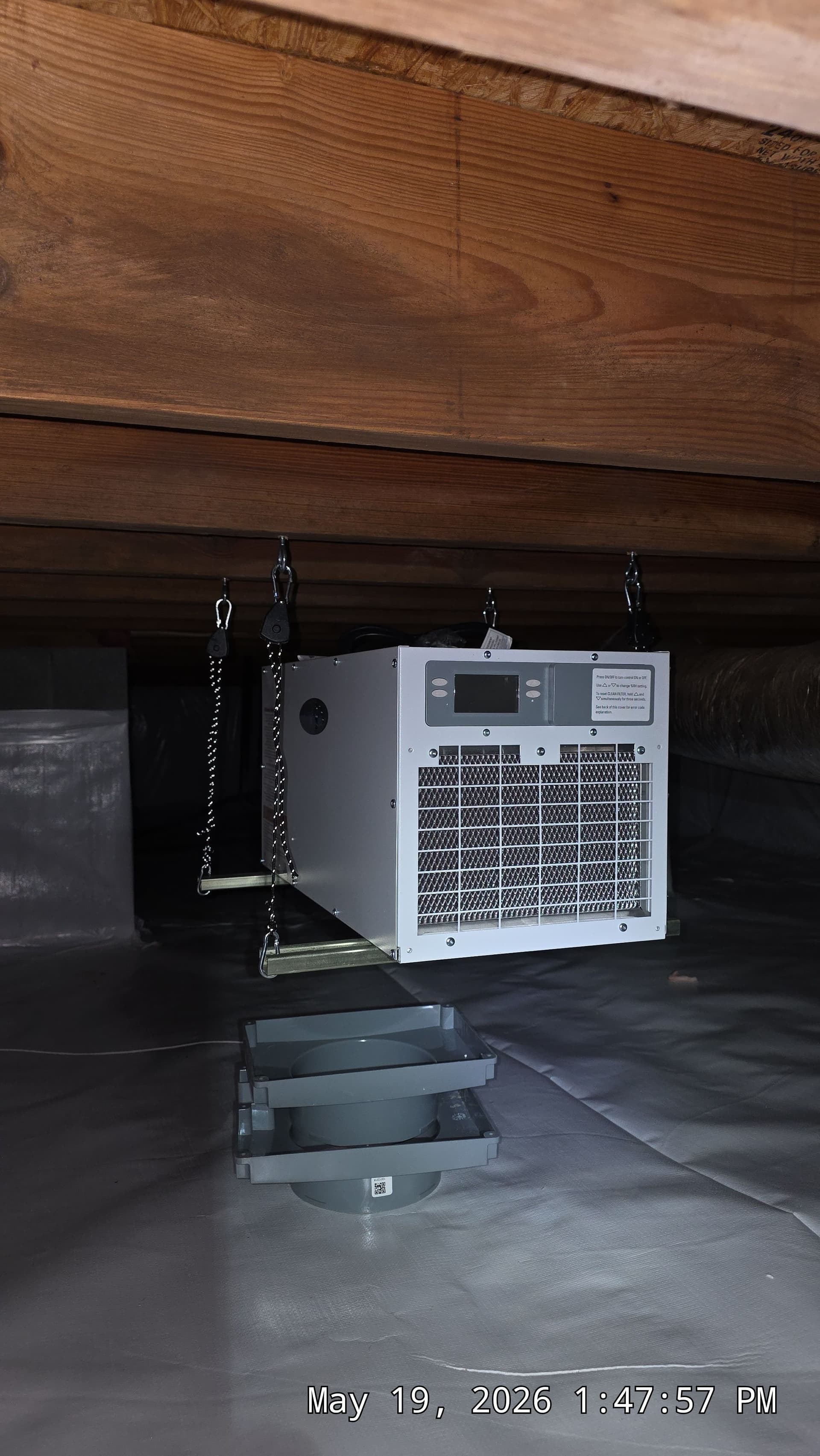 Gallery photos for Crawl Space Encapsulation with Dehumidifier Installation in Creedmoor NC: Image #1
