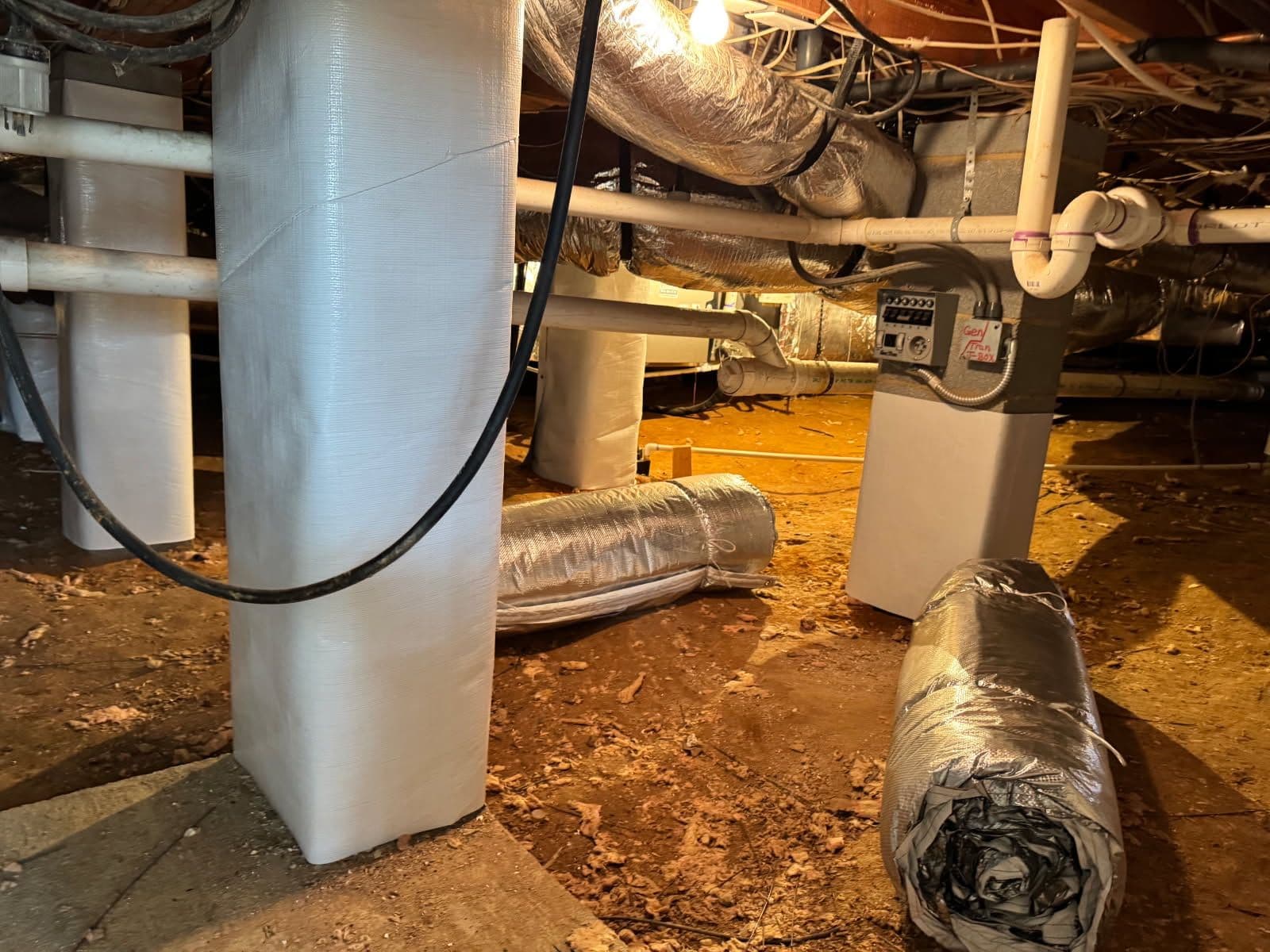 Gallery photos for Crawl Space Transformation with Insul-Barrier in Rougemont NC: Image #2