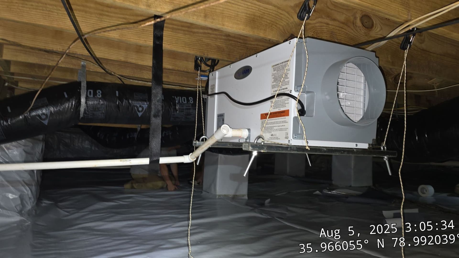 Crawl Space Transformation with Dehumidifier image