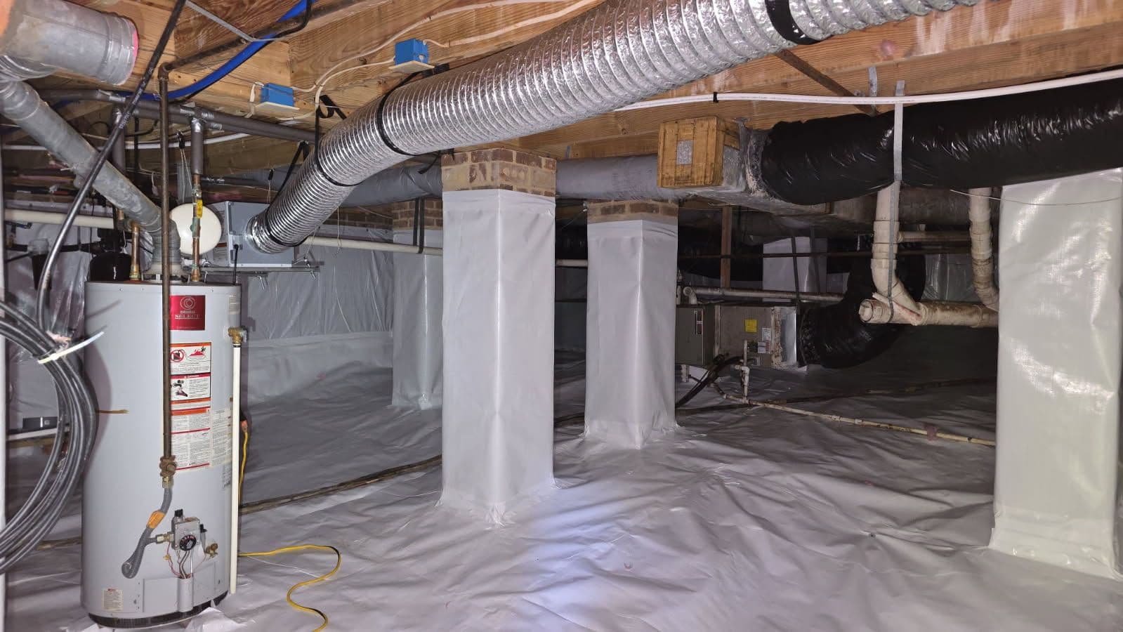North Durham Crawl Space Makeover Boosts Air Quality