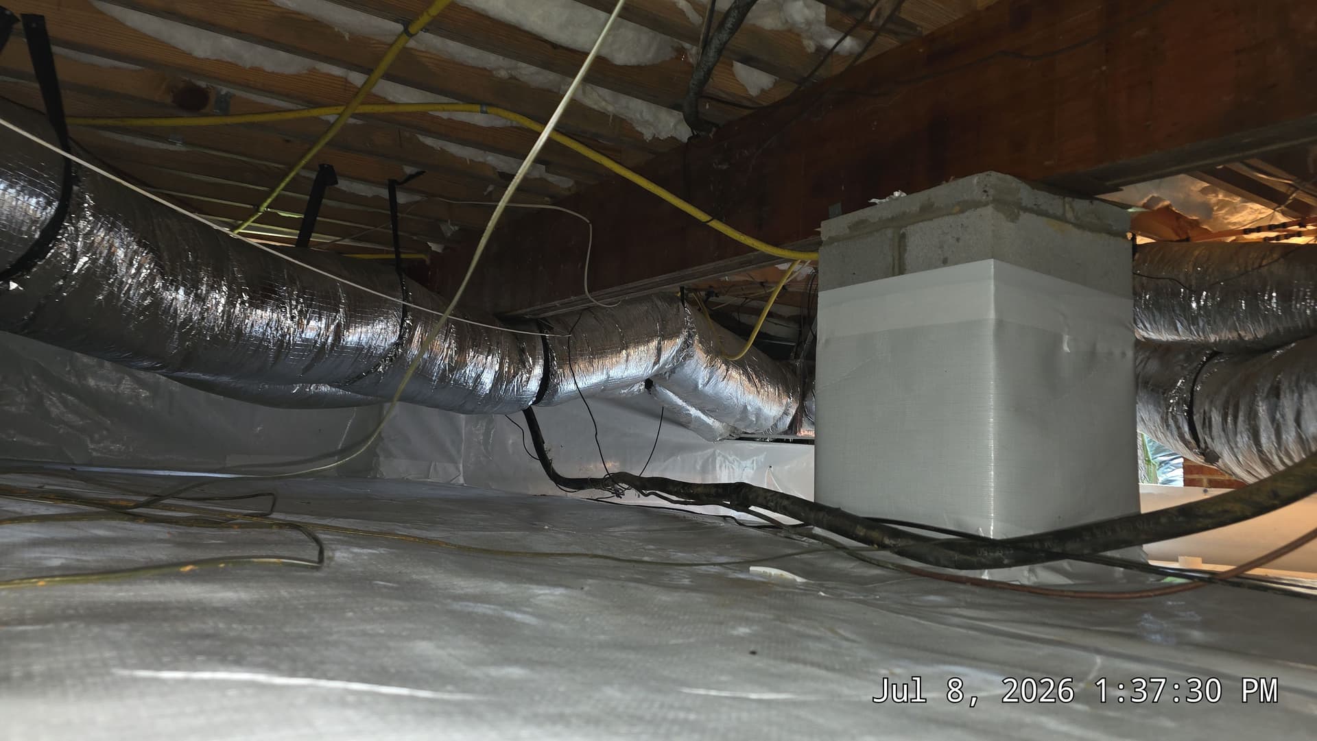 Gallery photos for Crawl Space Insulation and Vapor Barrier Replacement in Morrisville: Image #2