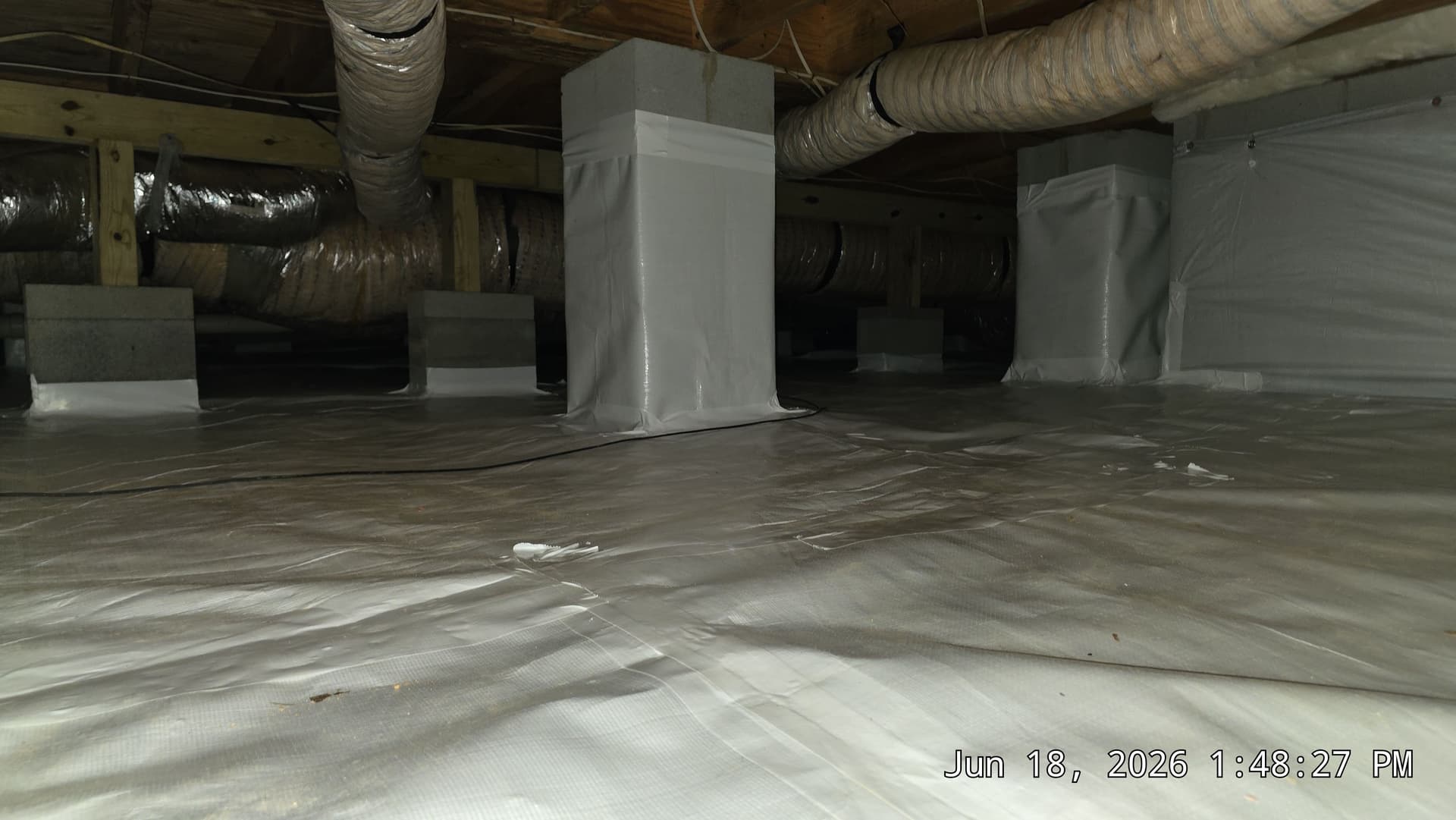 Gallery photos for Crawl Space Encapsulation with 20 Mil Vapor Barrier in Rougemont: Image #1
