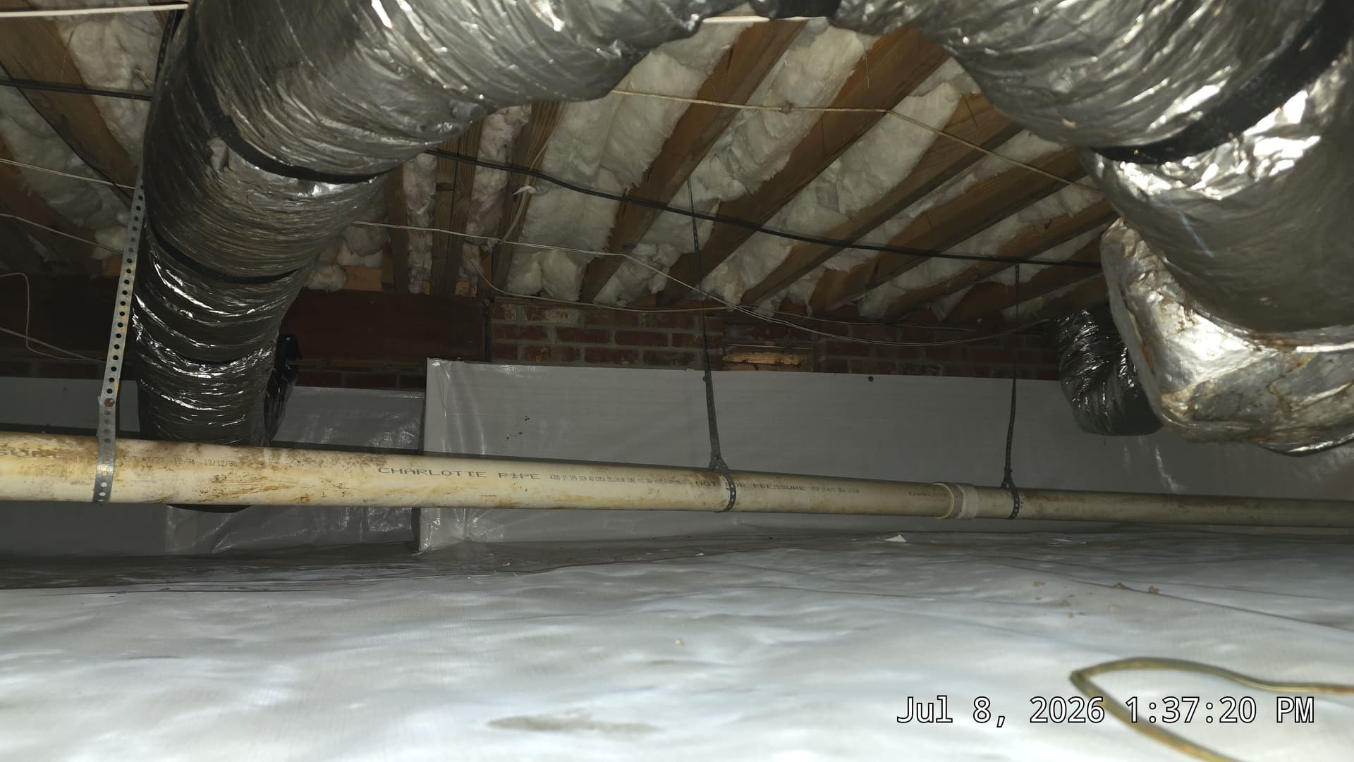 Gallery photos for Crawl Space Insulation and Vapor Barrier Replacement in Morrisville: Image #1