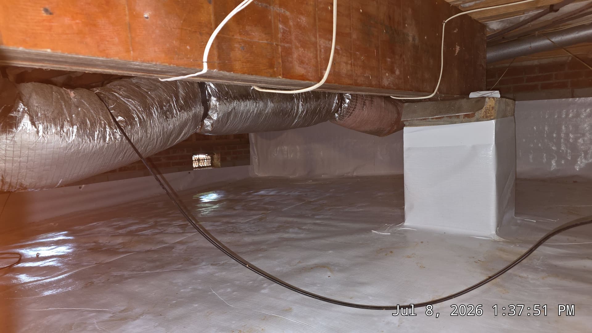 Gallery photos for Crawl Space Insulation and Vapor Barrier Replacement in Morrisville: Image #3