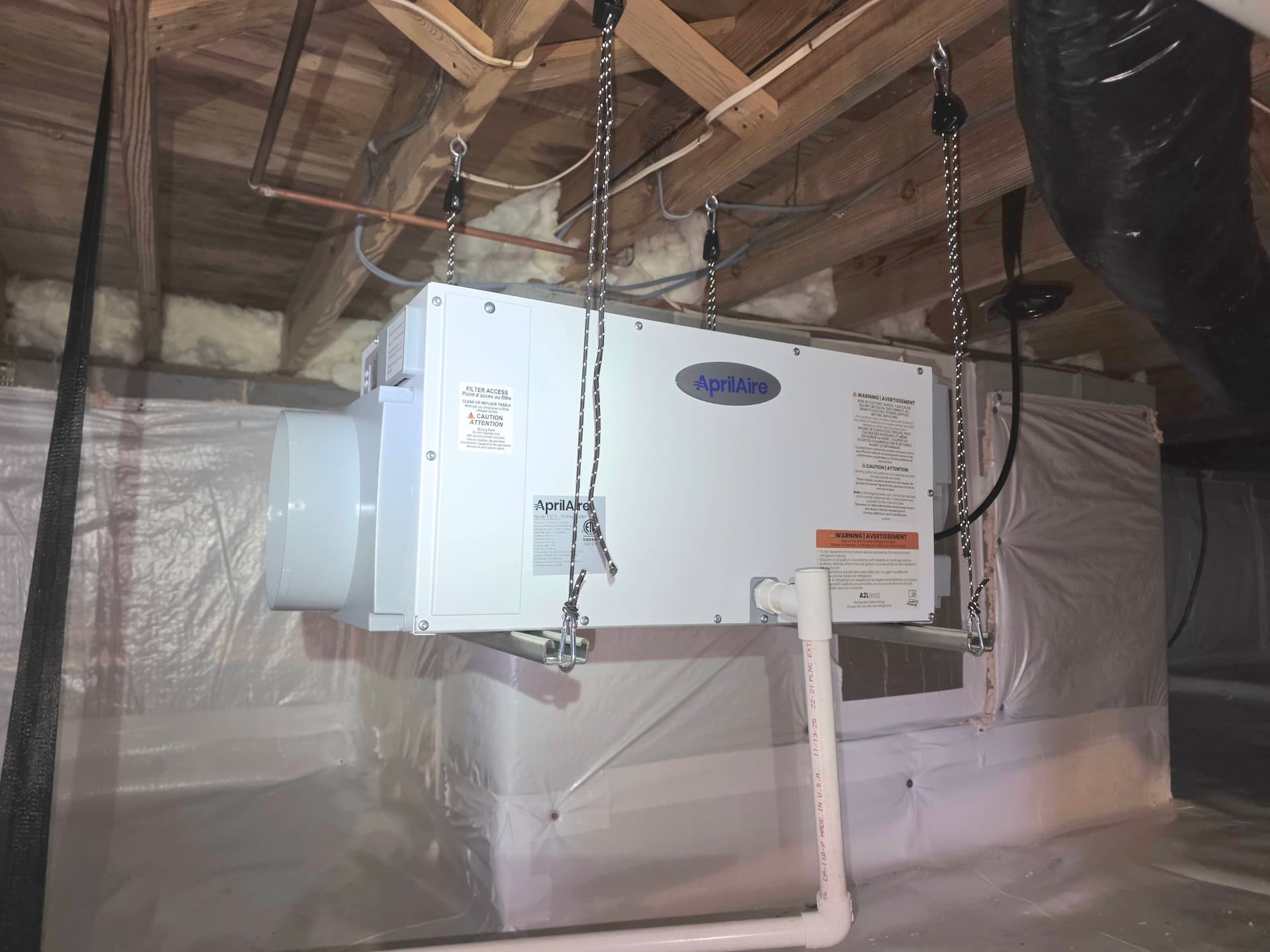 Gallery photos for Chapel Hill Crawl Space Encapsulation with Aprilaire Dehumidifier: Image #3
