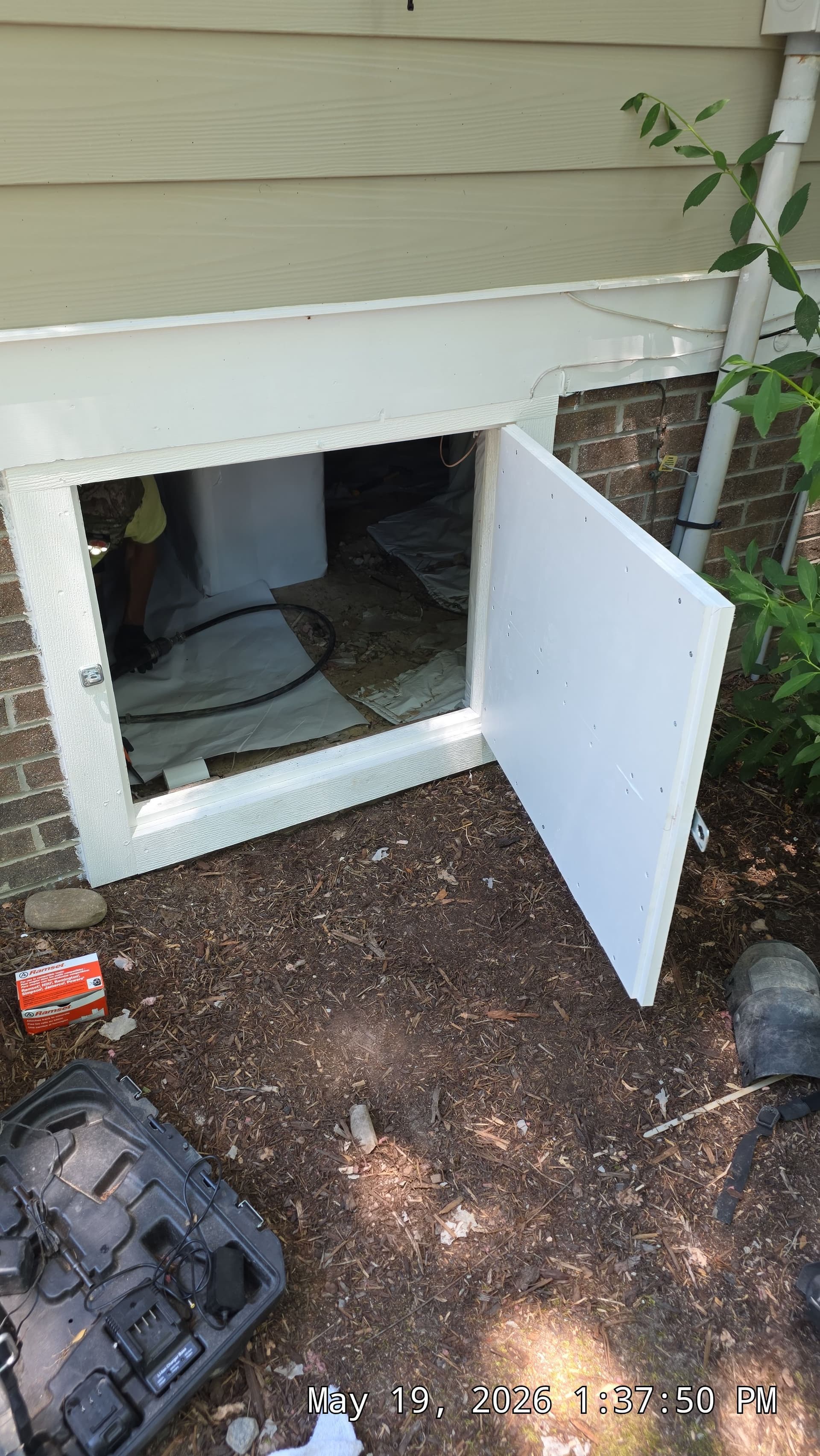Gallery photos for Brand-New PVC Crawl Space Door and Frame Built in Creedmoor: Image #1