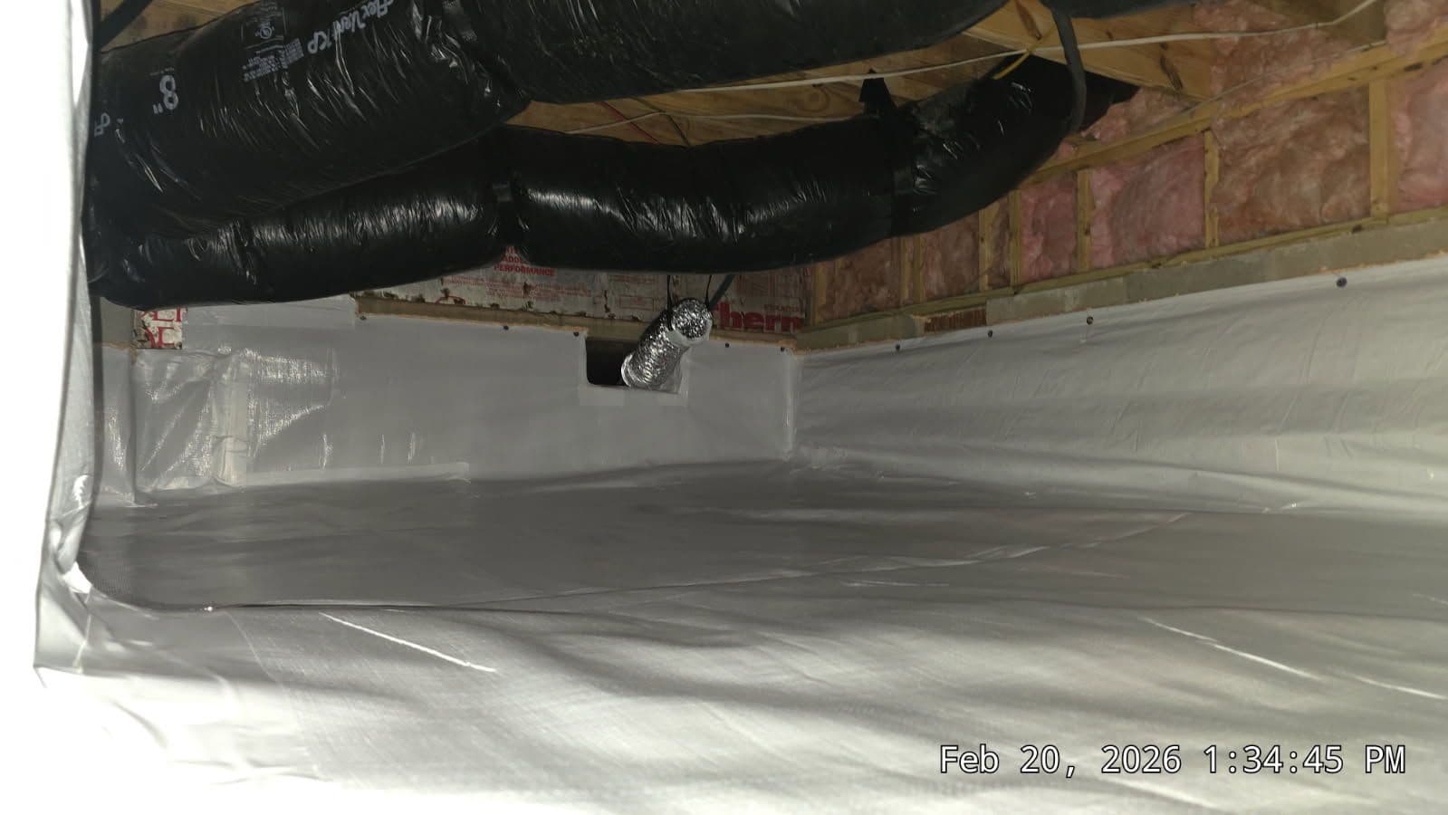 Gallery photos for Crawlspace Makeover in Durham with Insul-barrier and Aprilaire Dehumidifier: Image #3